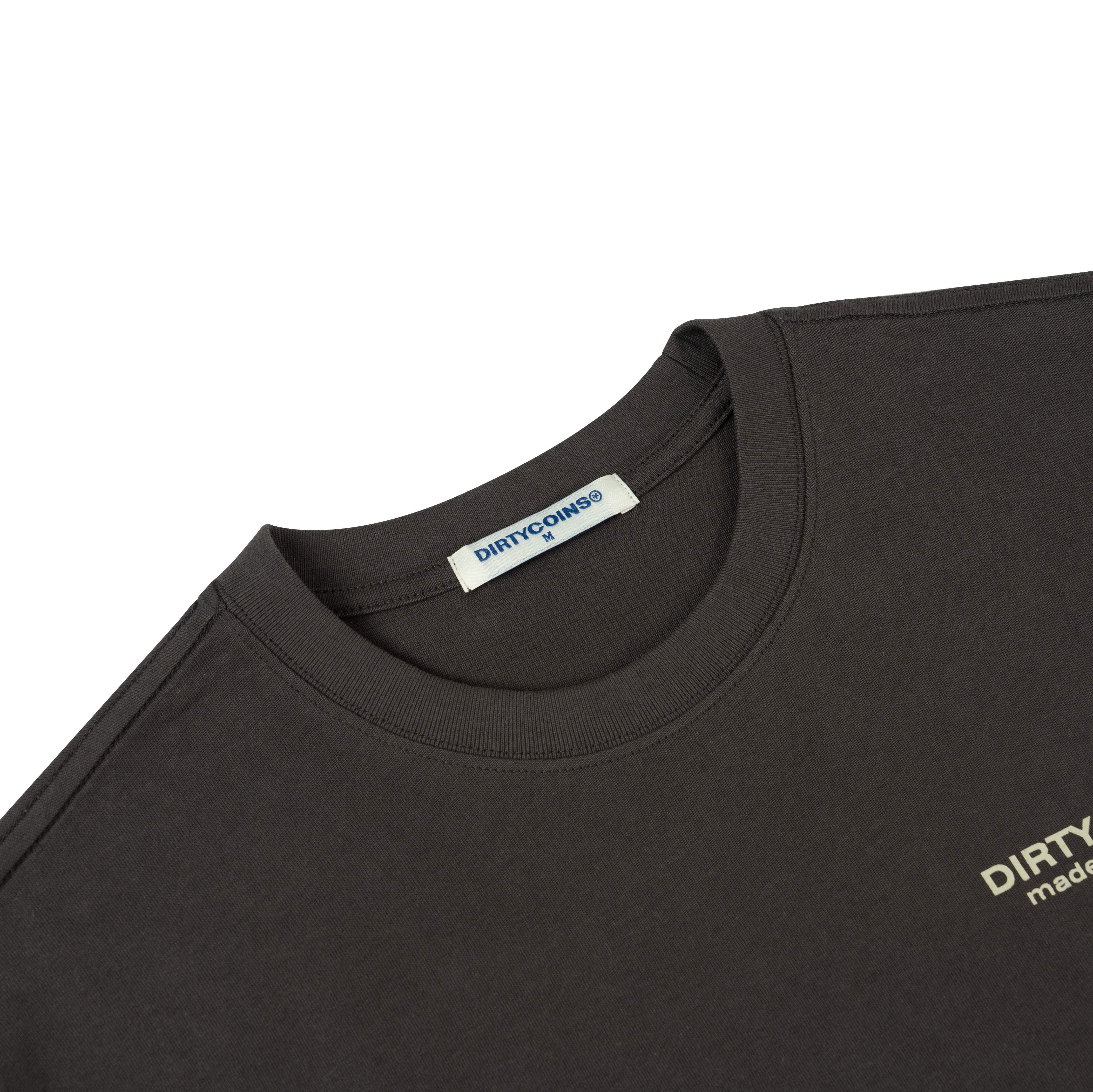 Metal Label Regular T-shirt - Charcoal