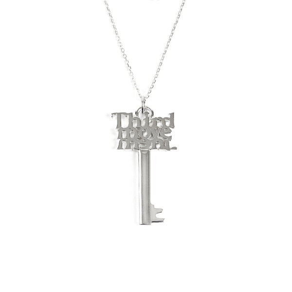 Logo Key Pendant (Silver)