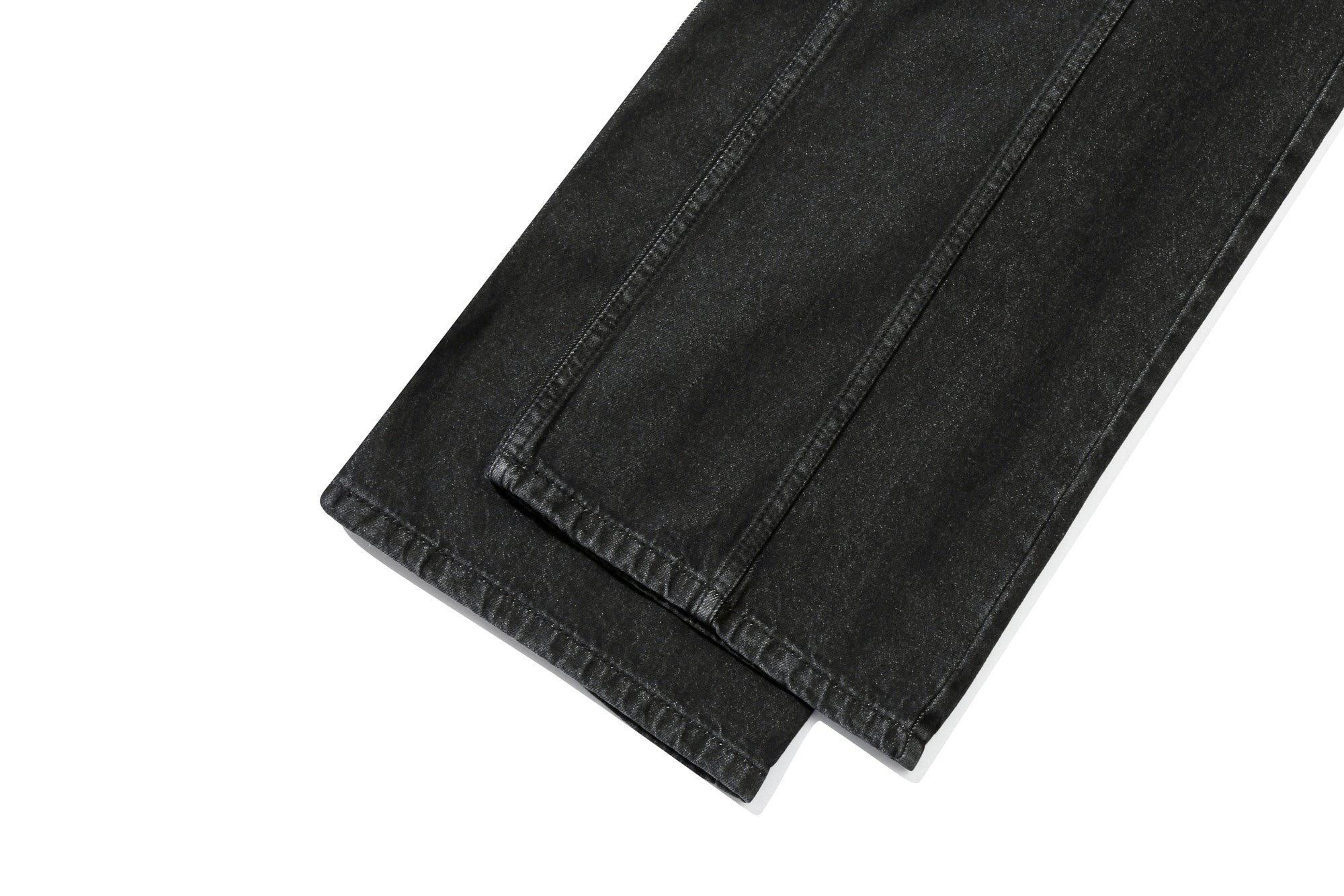 WIDE SEMI BOOTCUT PANTS_BLACK