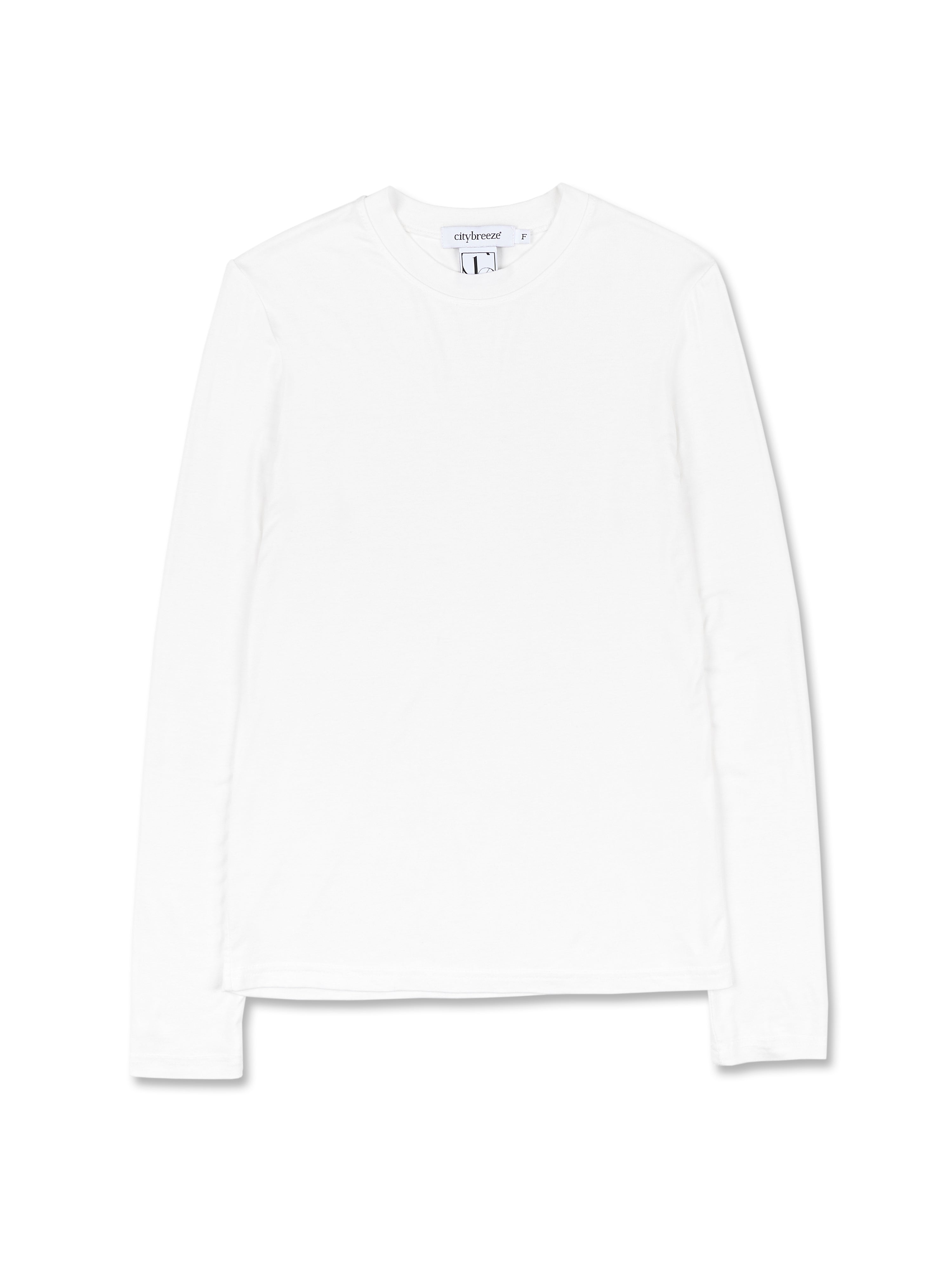 [BREEZE] Slim Long Sleeve T-Shirts_WHITE (CTD1)