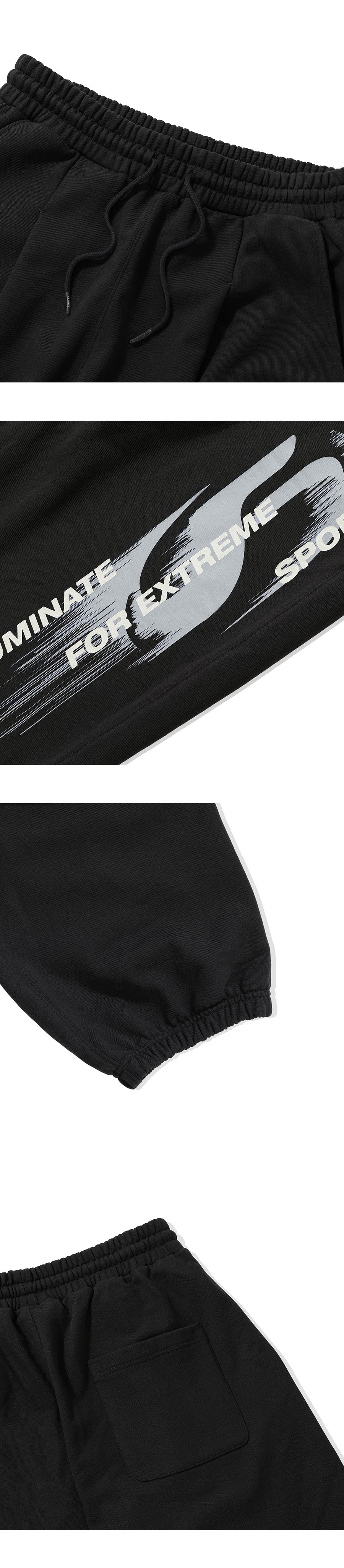 Modify Symbol Logo Sweat Pants-Black