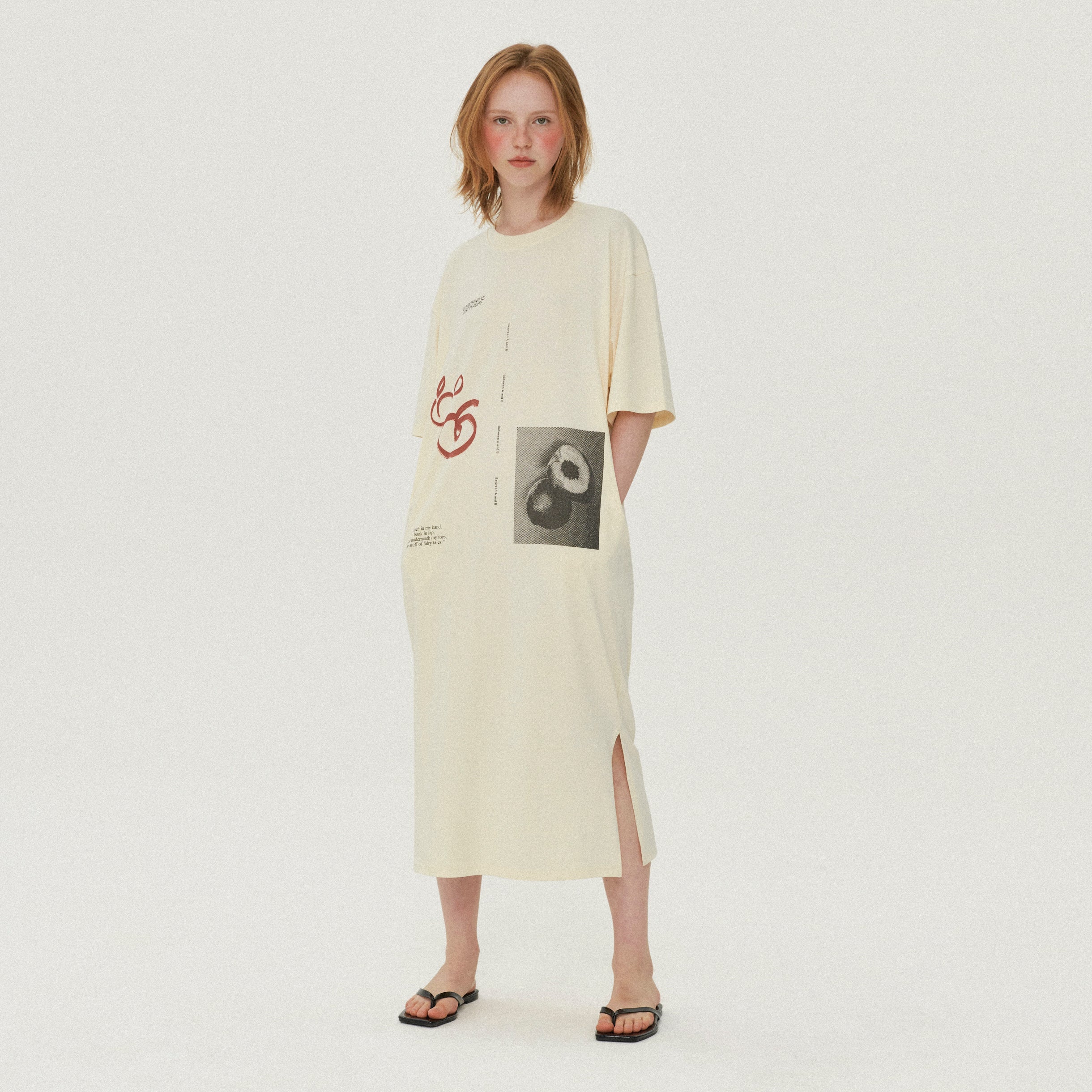 GRAPHIC JERSEY MAXI DRESS_CREAM