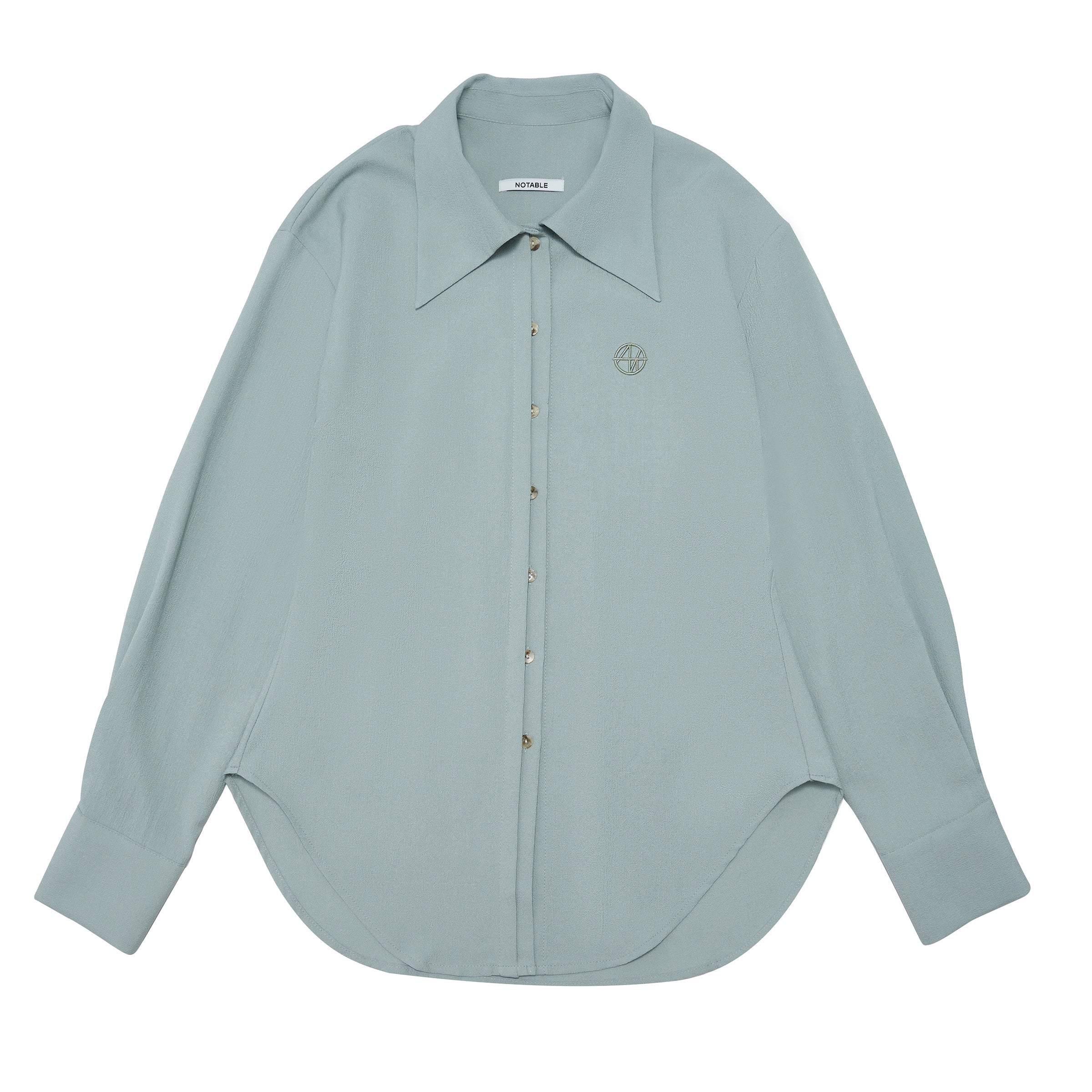 HALF HIDDEN BLOUSE -MINT