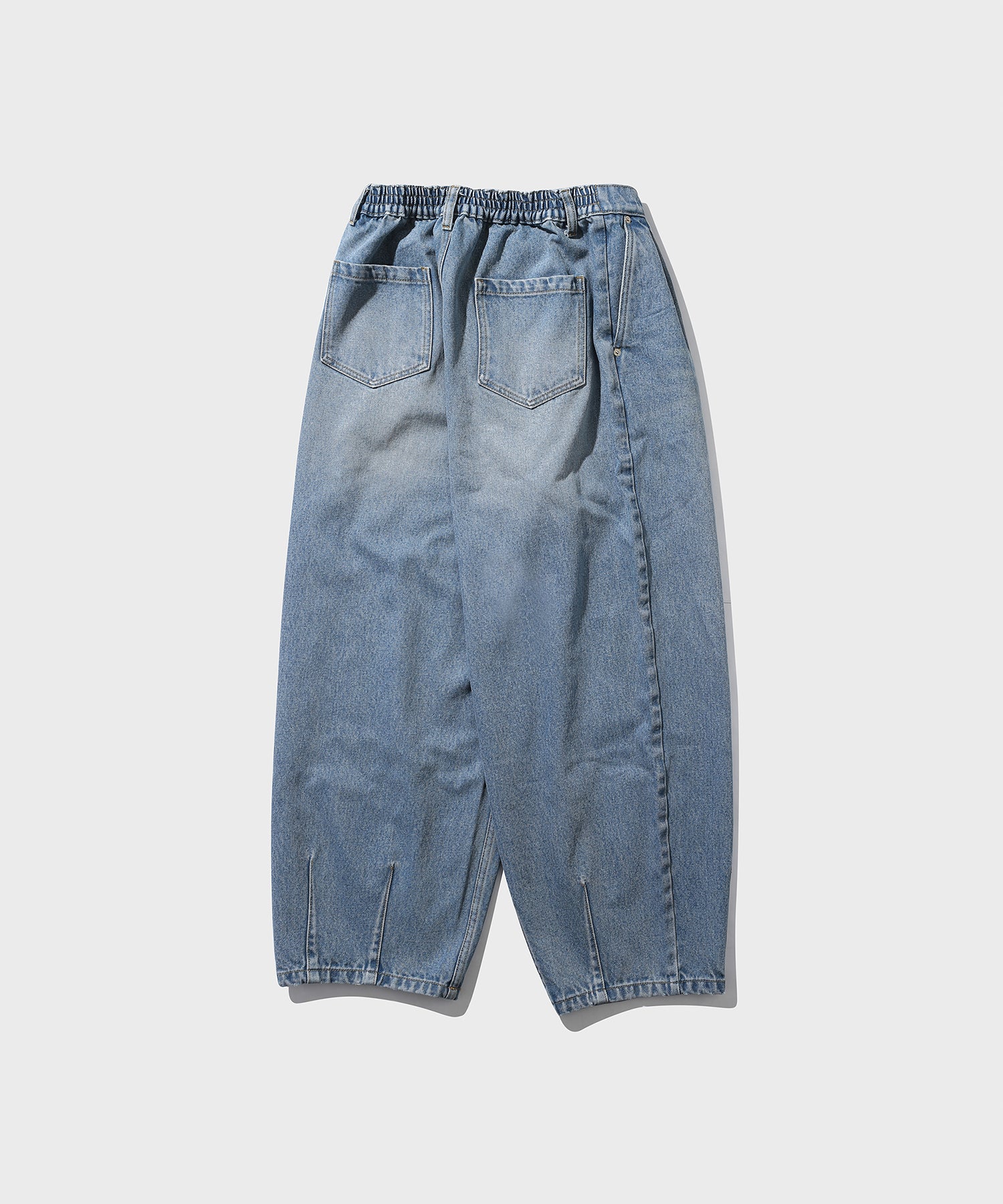 Washing Long Balloon Pants (Light Blue)