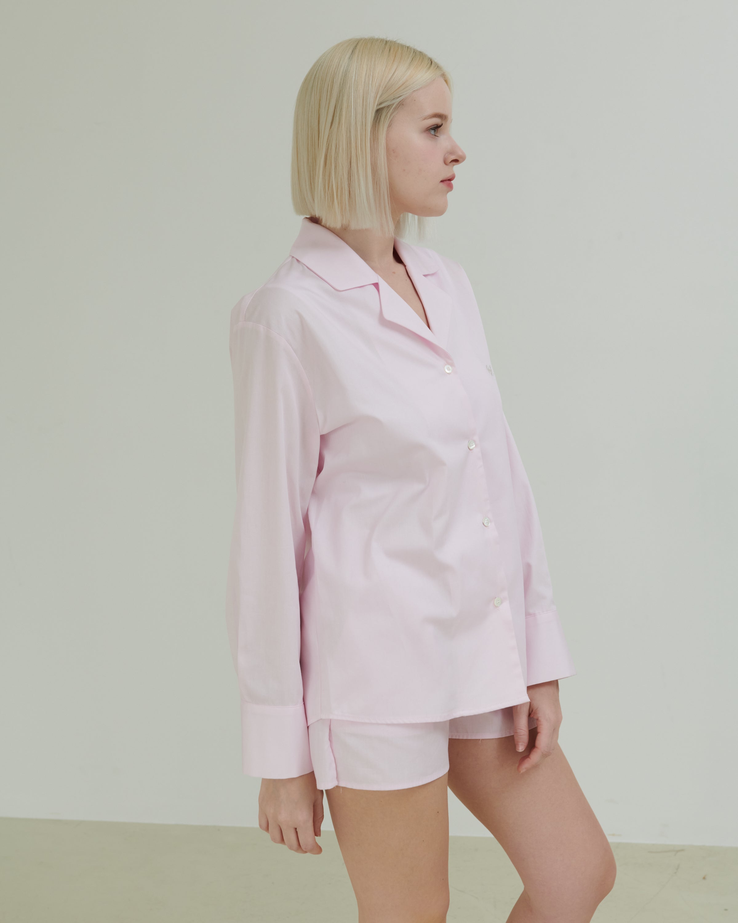 Ontheshell Shirt Set Up - Soft Pink