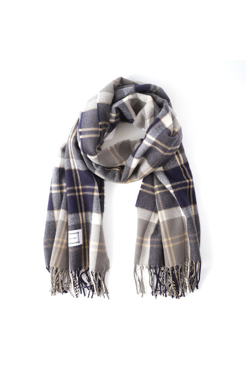 TARTAN PLAID MUFFLER (D)