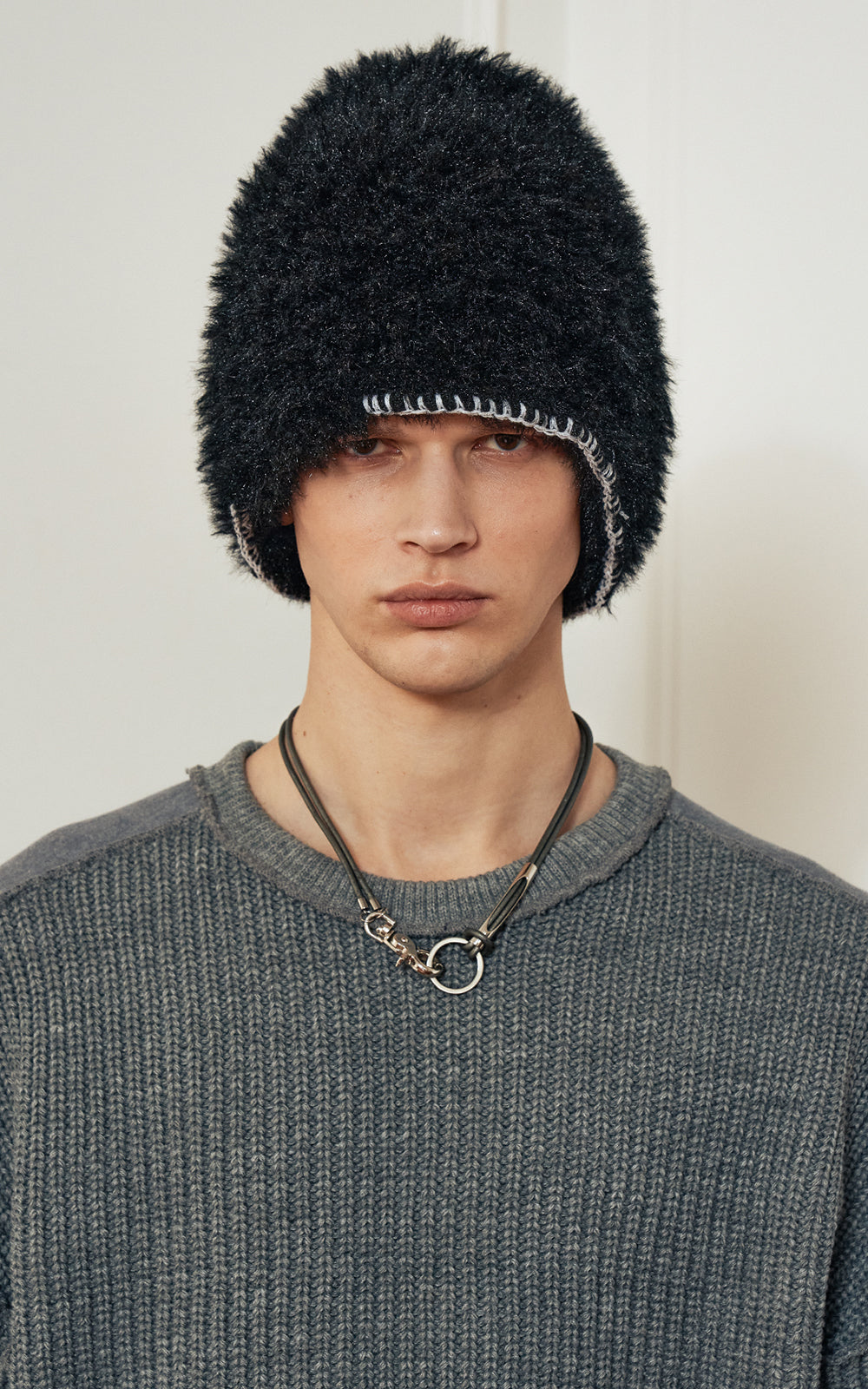 SMOCK FUR BEANIE_[BLACK]