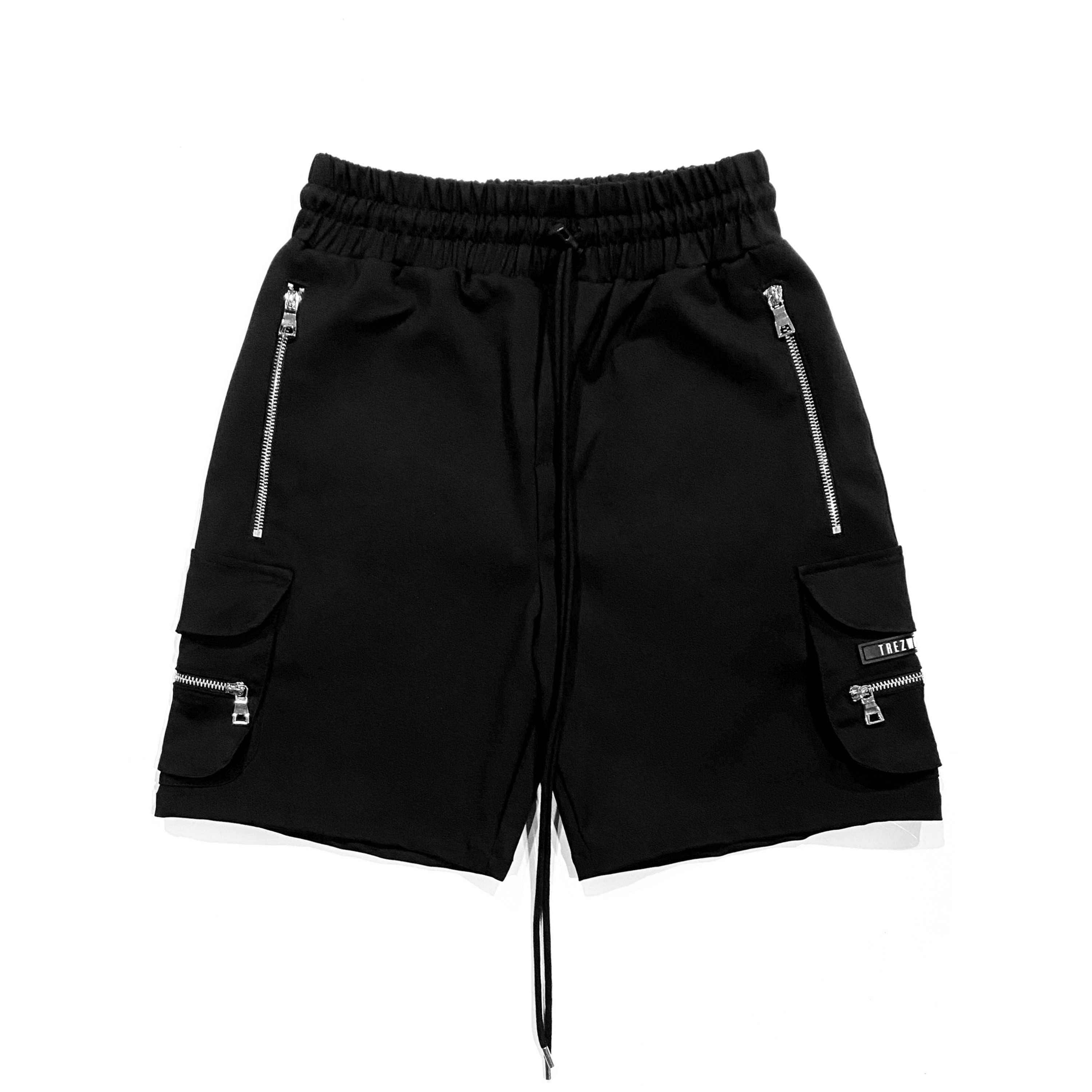 TZ CARGO SHORTS PANTS - BLACK