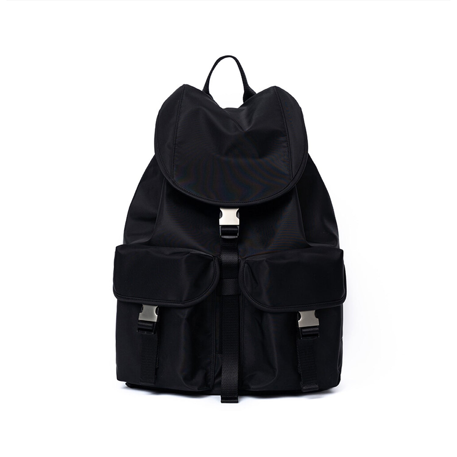 [After Pray Edition] 2-Pocket Nylon Cargo Rucksack (Black&Nickel)