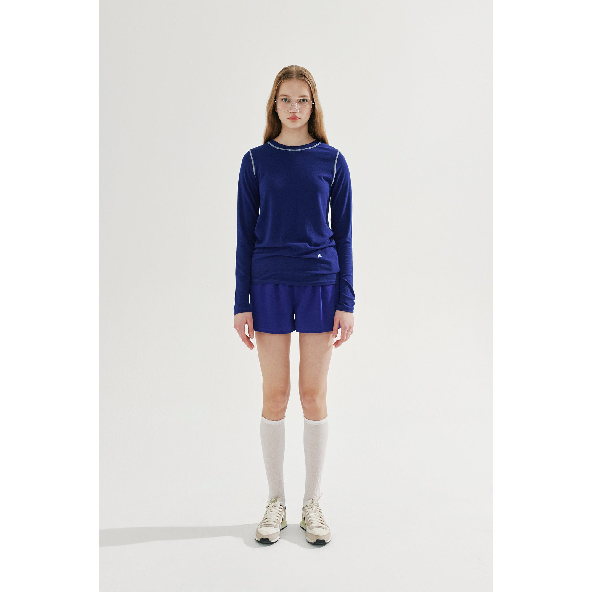 STITCH LONG SLEEVE T-SHIRT_BLUE