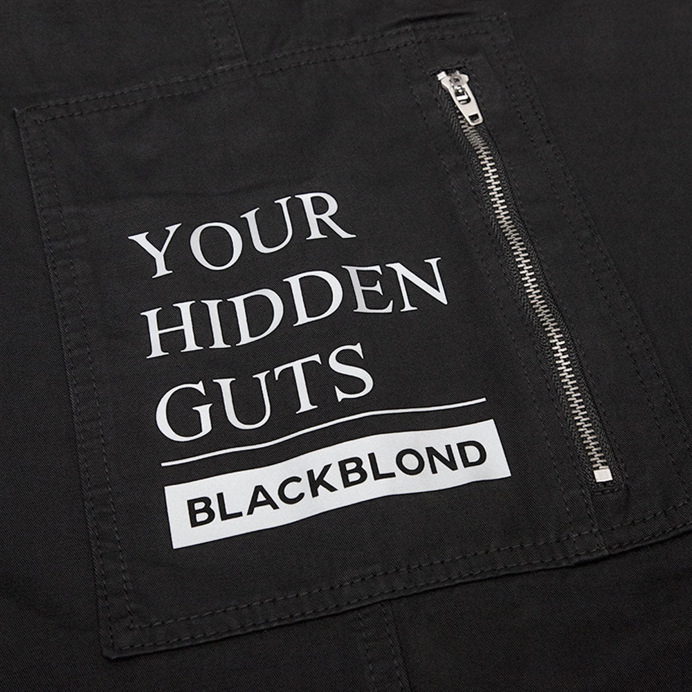 BBD Hidden Guts Logo Wide Cargo Pants (Black)