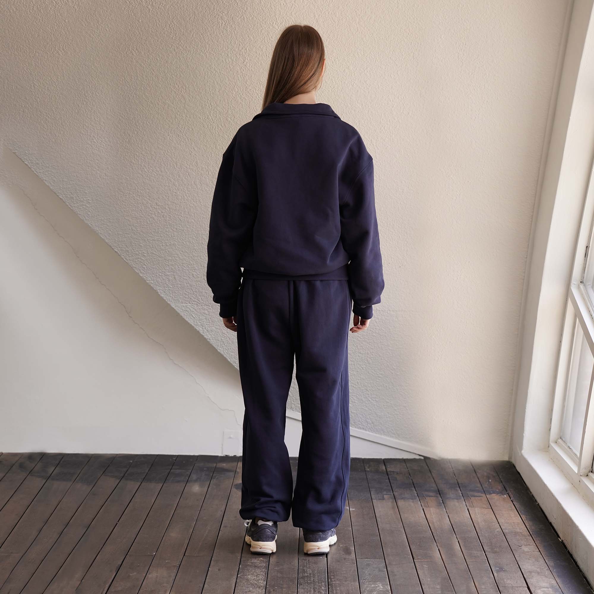 Navy Snap Sweatshirts