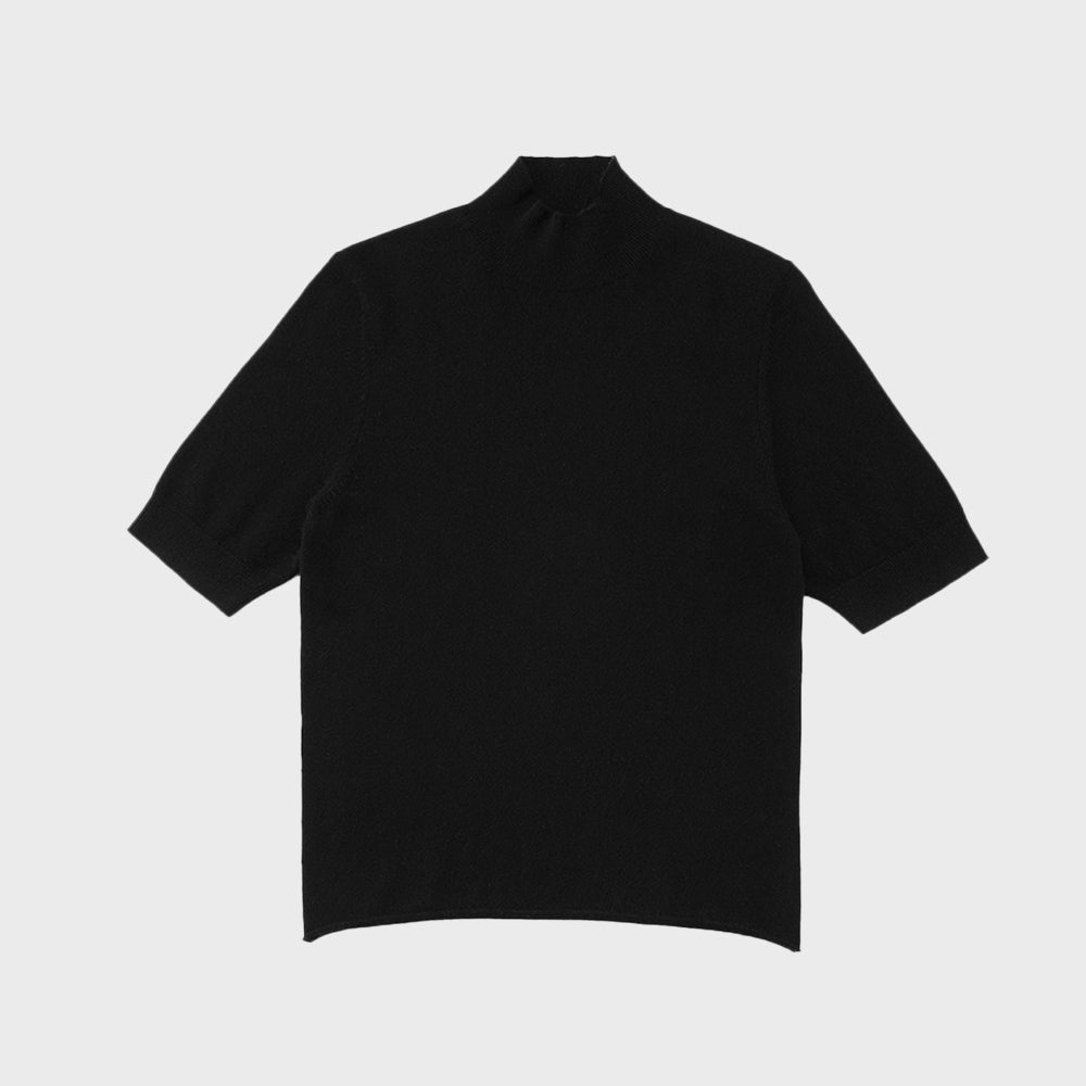 HALF TURTLE SHORT SLEEVE_BLACK