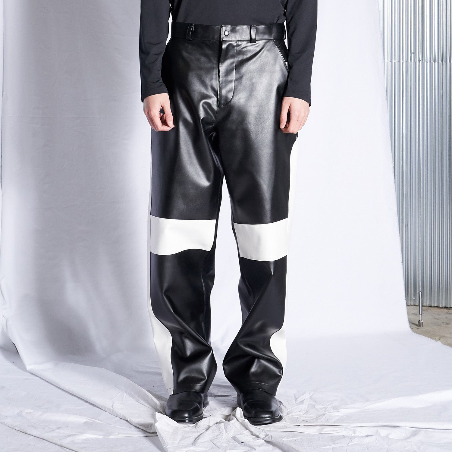 Racer Leather Pants (Black)