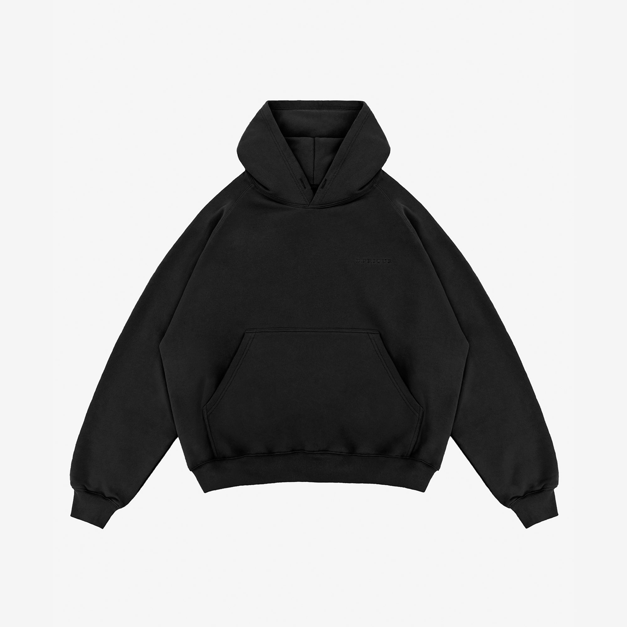 Raglan Hoodie - Black