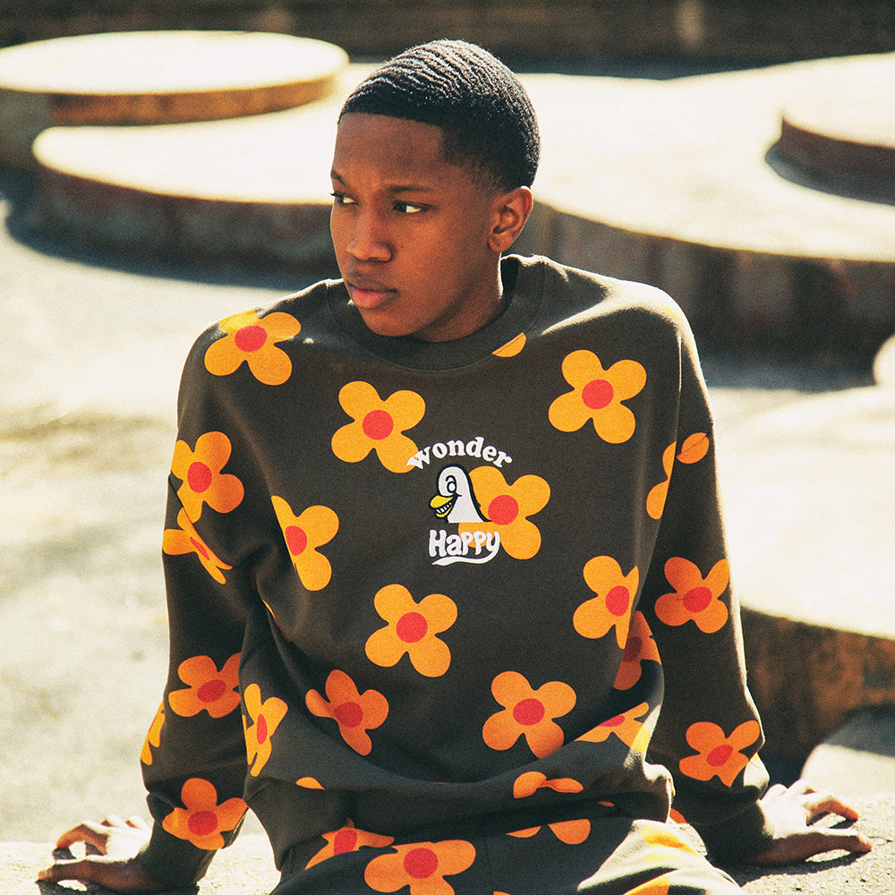 Flower pattern Sweat-shirt