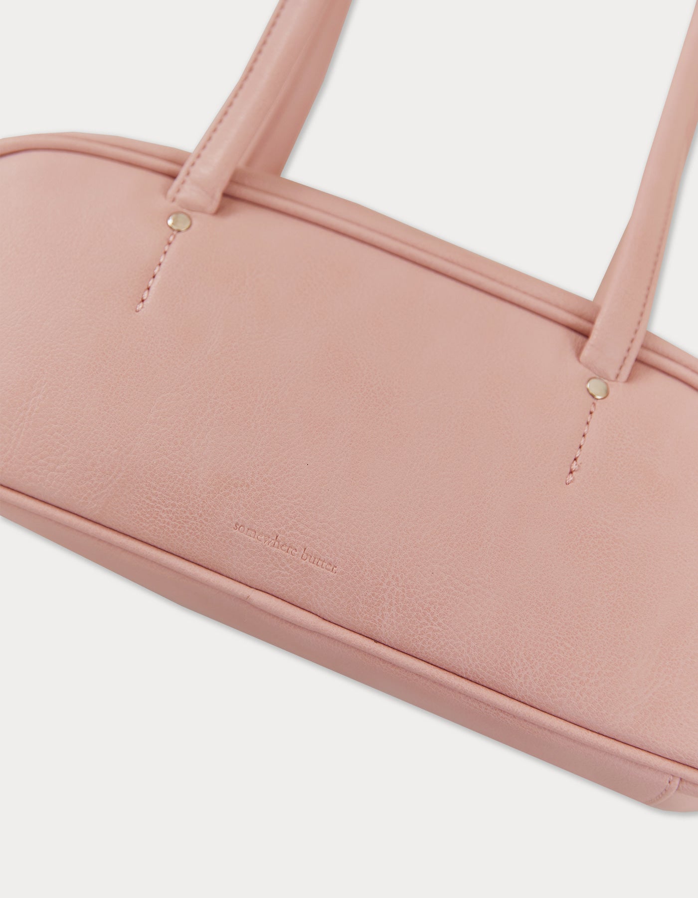 demi baguette bag - powder pink