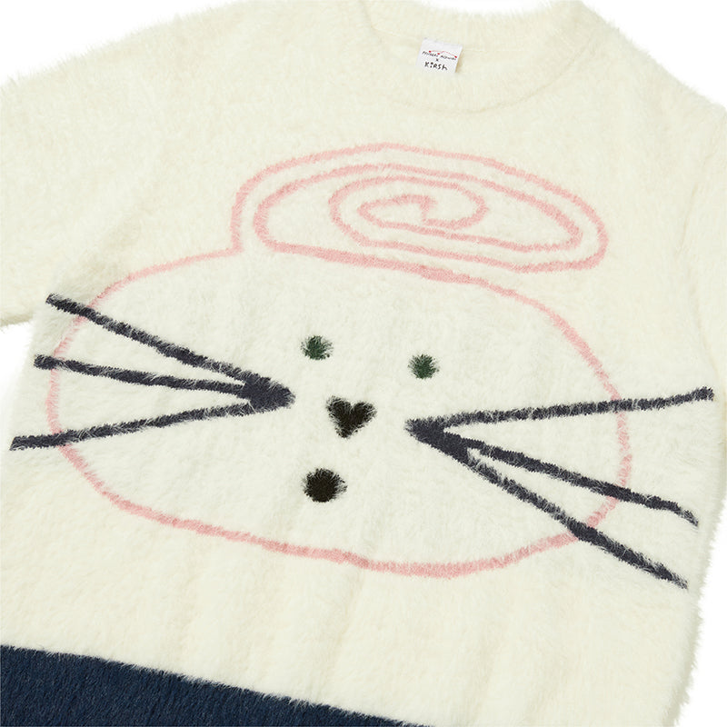 KIRSH X MISAKI KAWAI MOHAIR KNIT [WHITE]