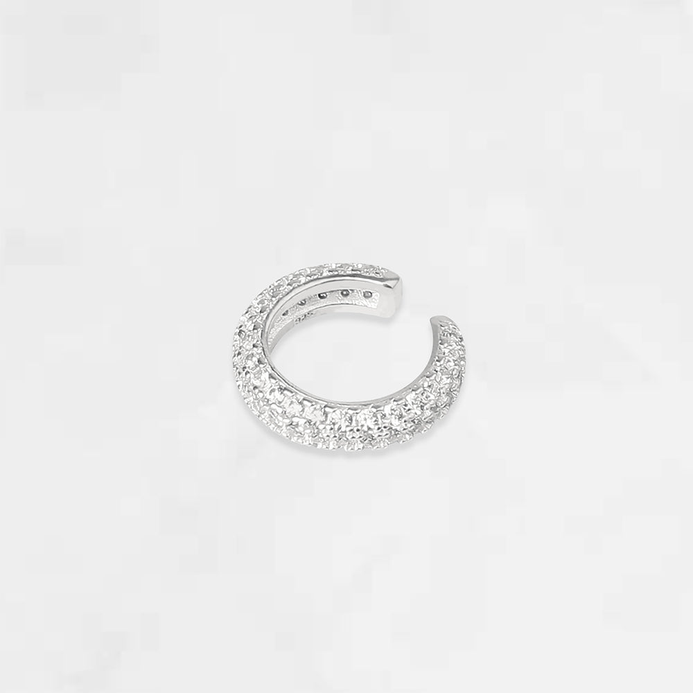  [MONSTA X] [S925] Mini Donut Ear Cuffs (white,silver)