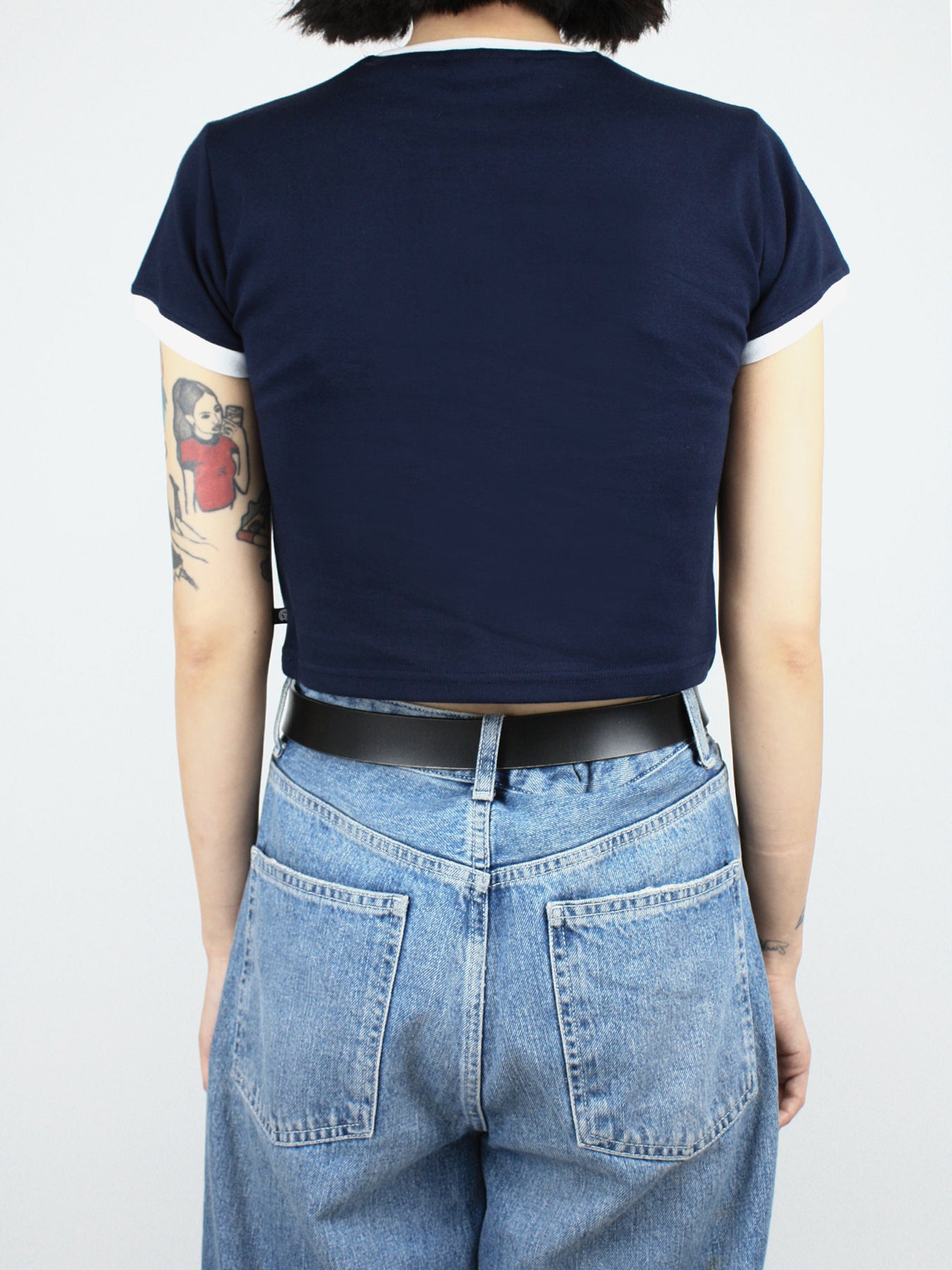 Signature_Logo Crop Tee NAVY