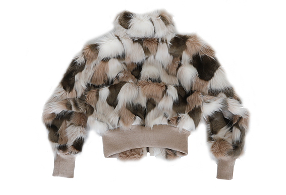 SPECKLED ECO FUR JUMPER