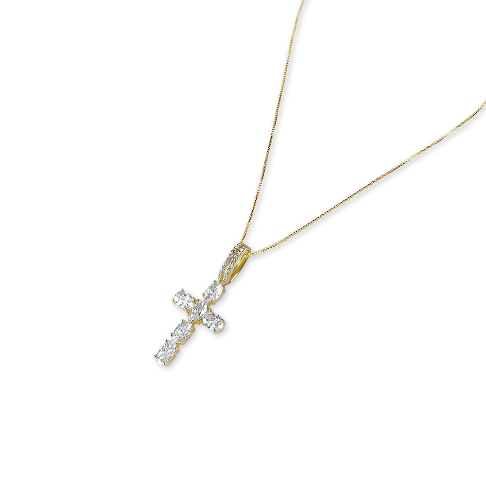 Dike Cross Necklace (gold)