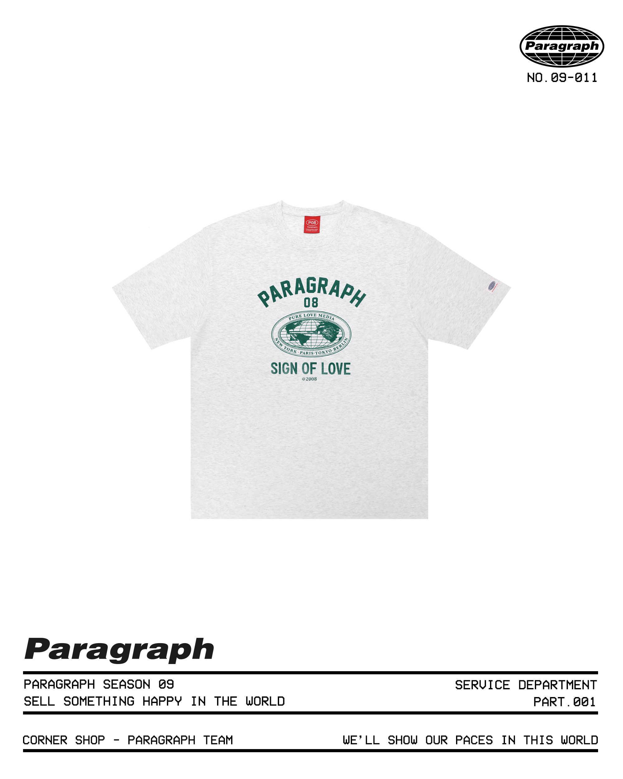 パラグラフラガーンTシャツ / paragraph Industrial Complex Raglan T