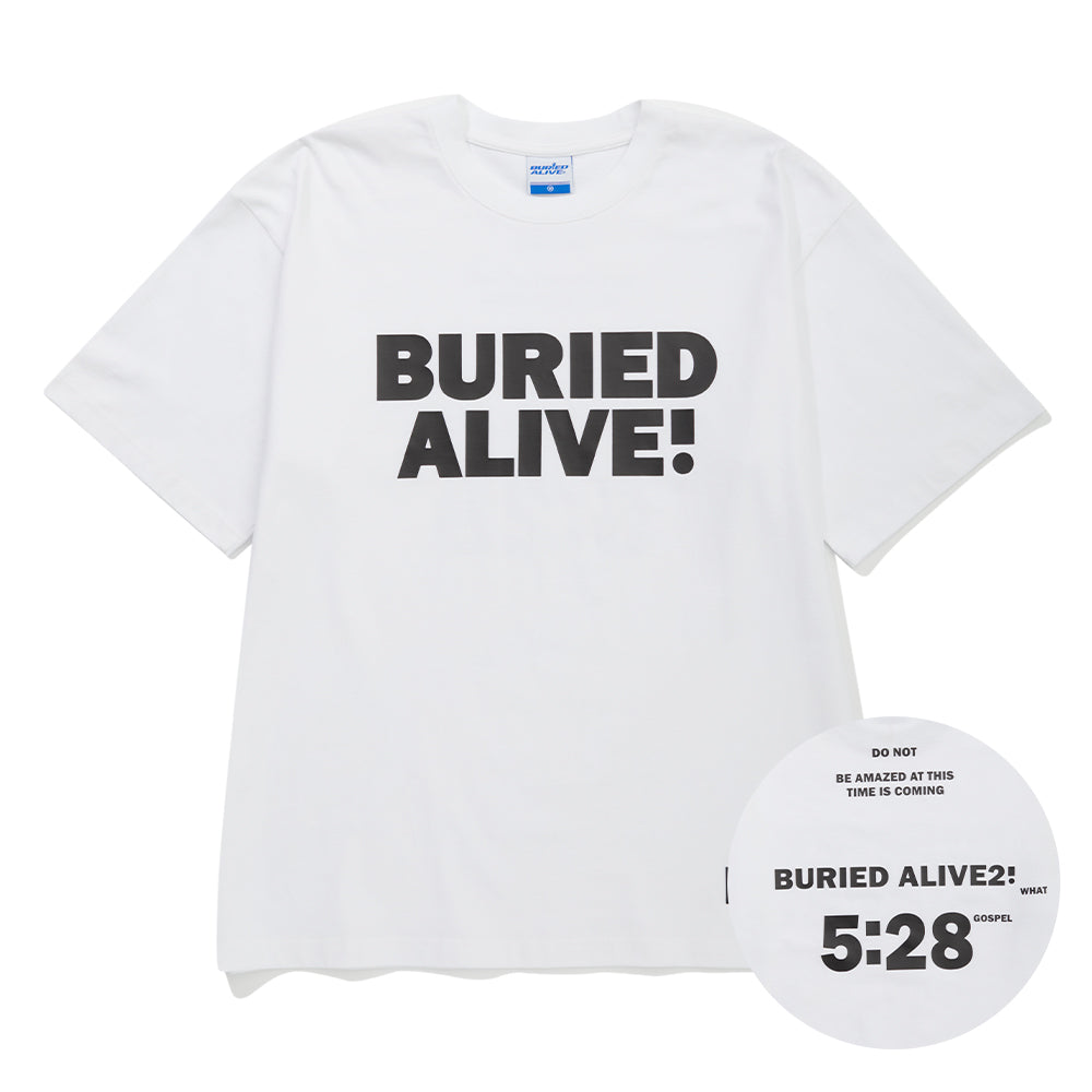 BA BASIC LOGO 5:28 TEE - WHITE