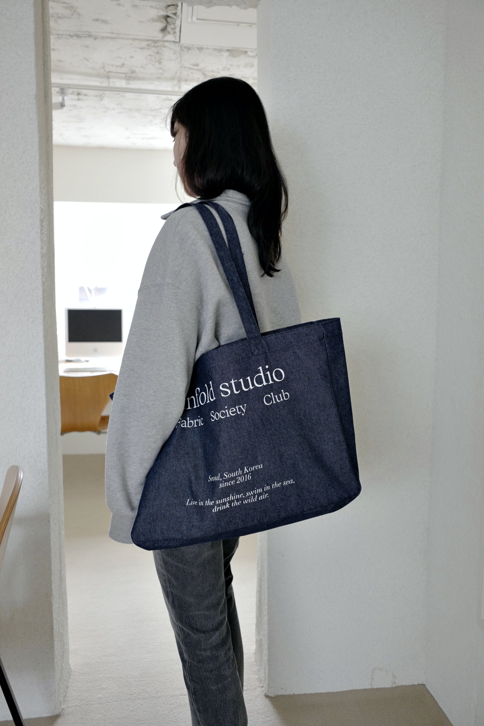 [unfold] Two-way denim bag