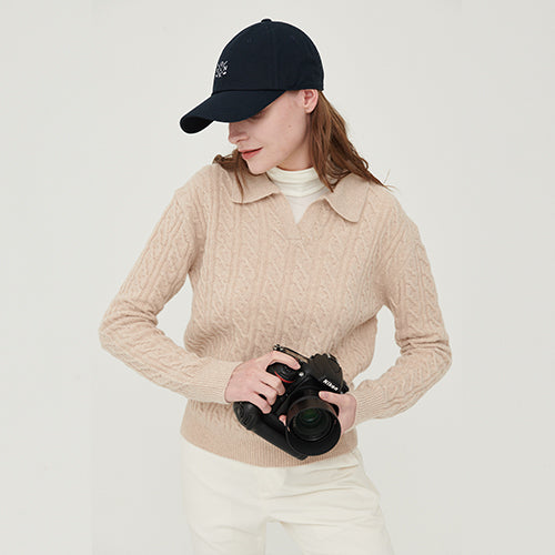 Classic cashmere cable knit