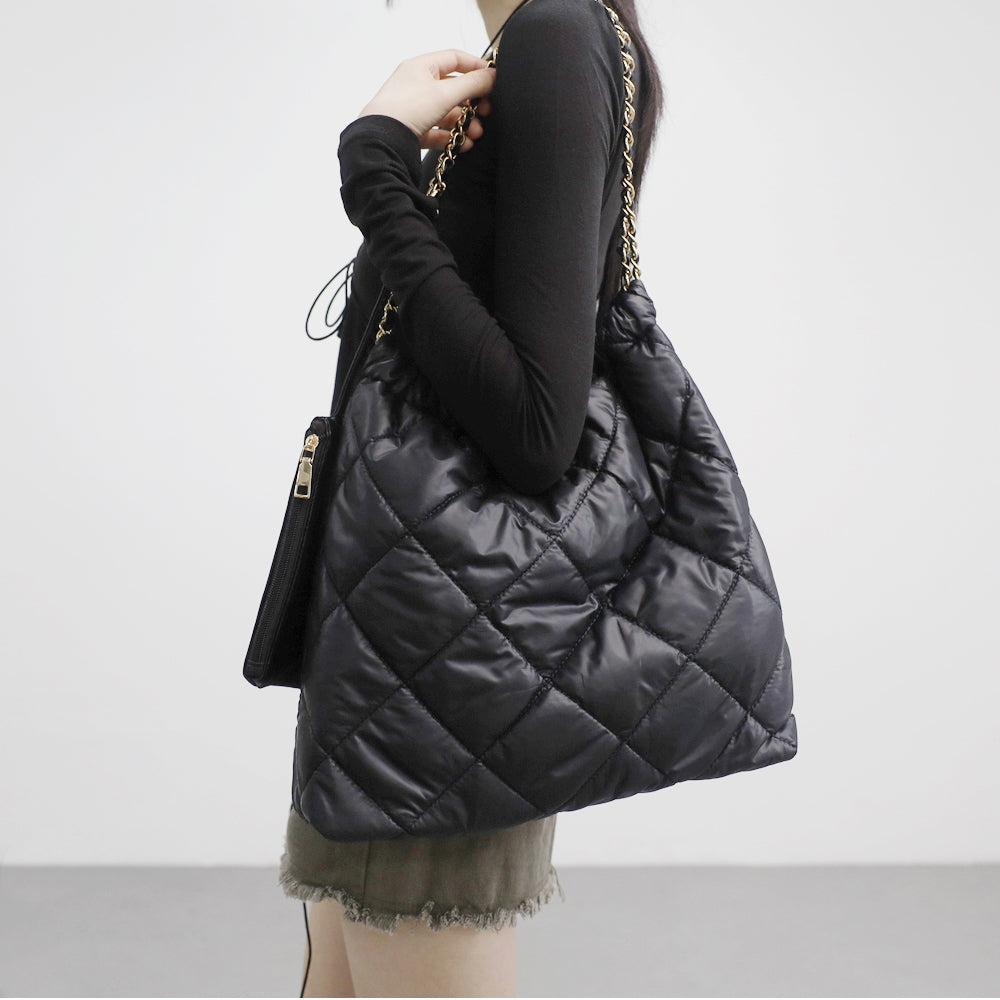 Sercy quilted chain shoulder bag