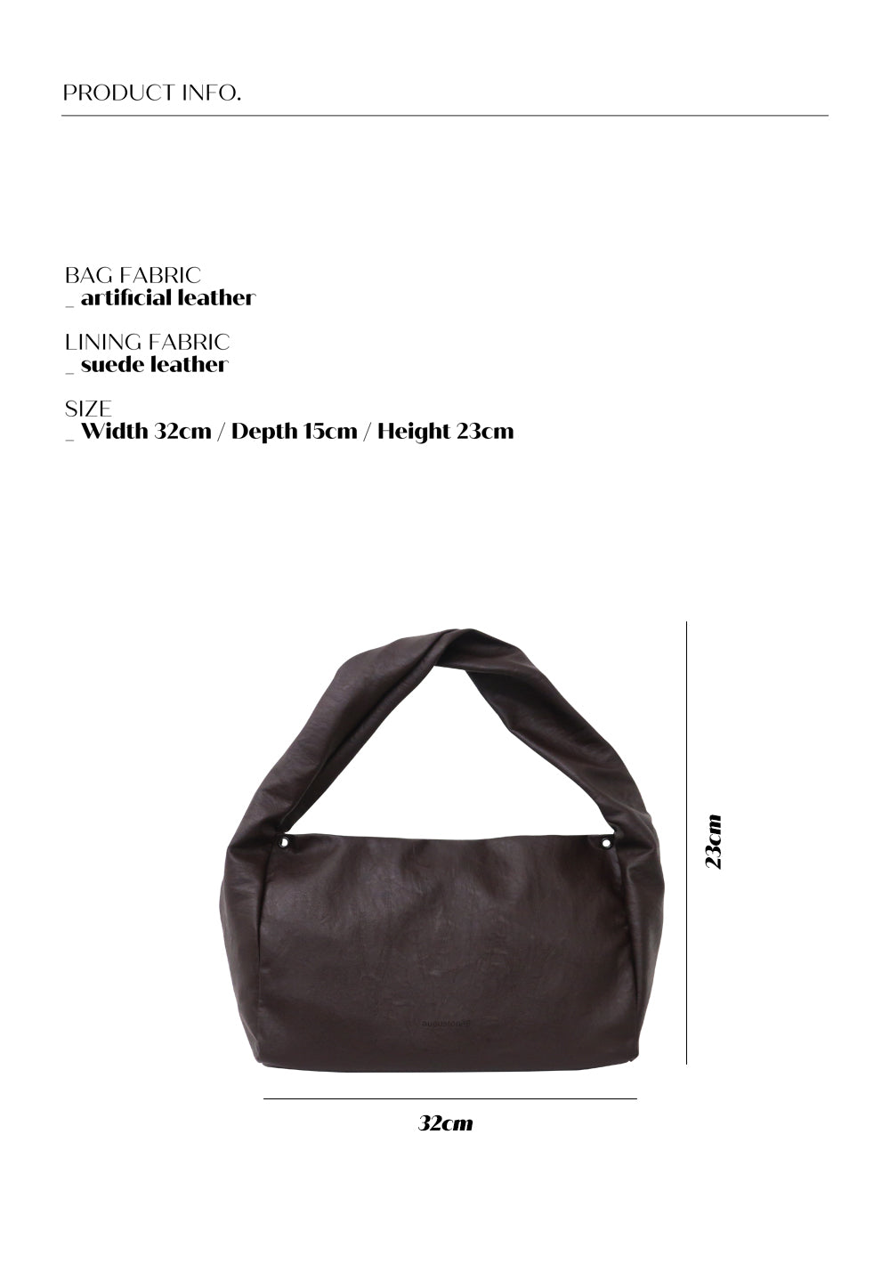 MARBLE BAG BROWN