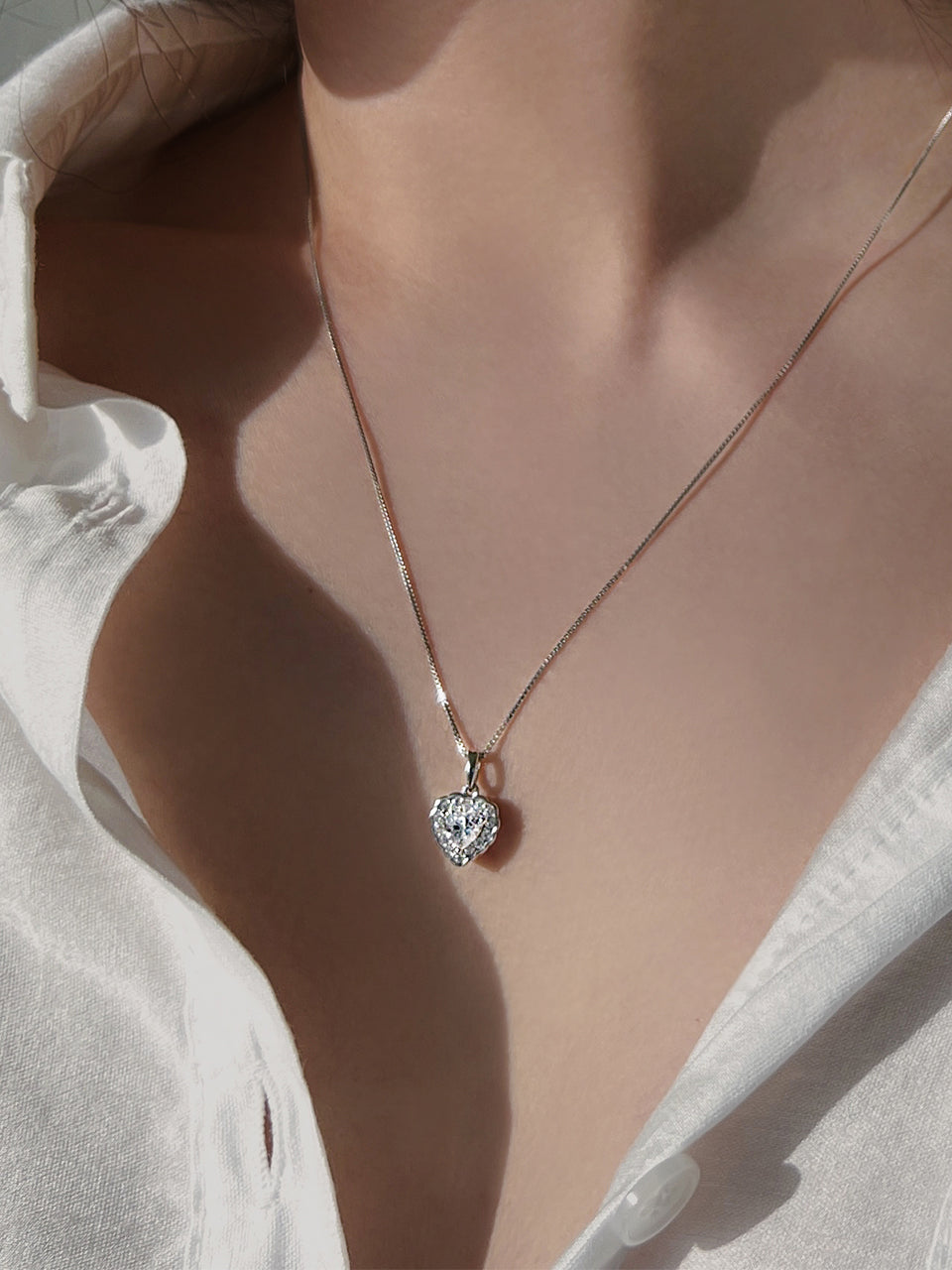 [Silver925] Moika Heart Necklace