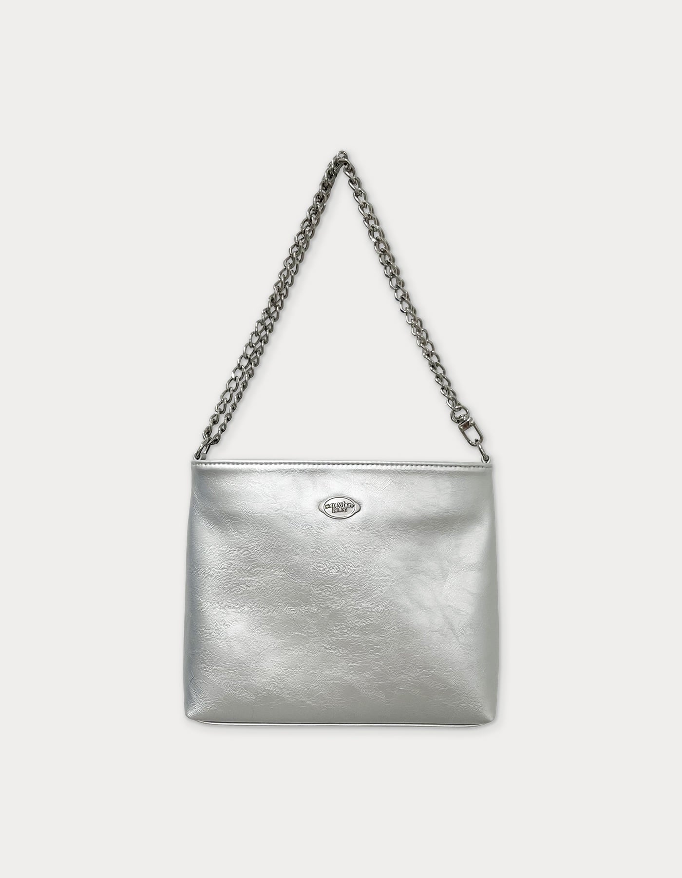 fle chain toast bag - silver