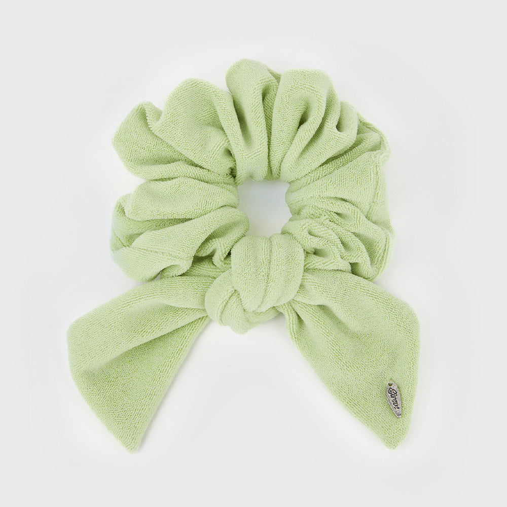 TERRY RIBBON SCRUNCHIE_LIME