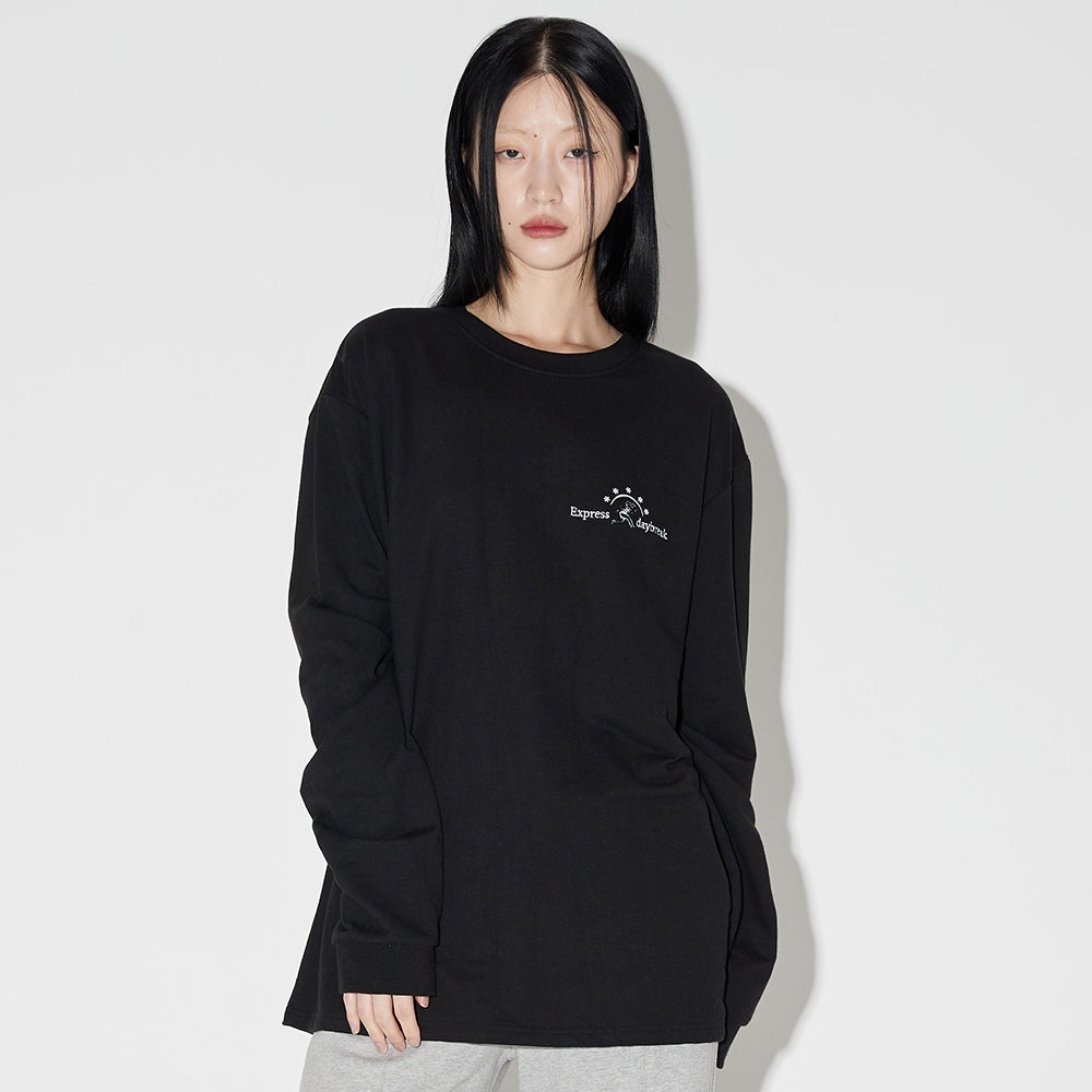 ランボイオーバーフィットロングスリーブＴシャツ / Runboy Overfit Long Sleeve T-shirt [BLACK]