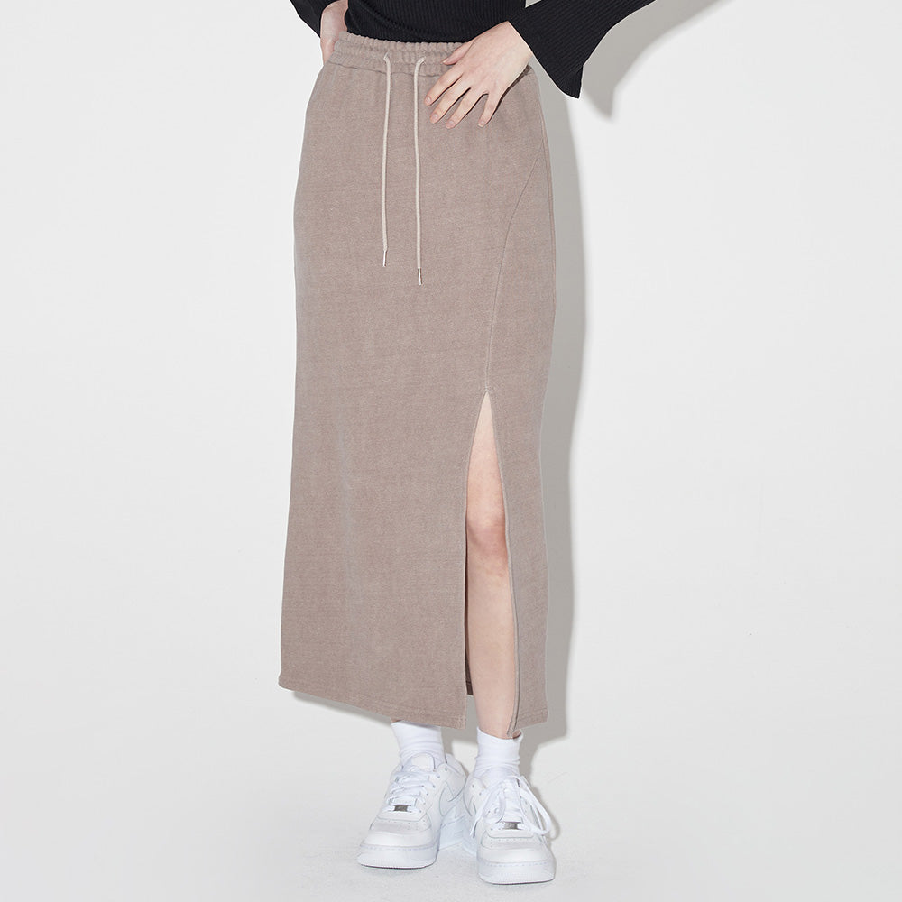ピグメントヘビーロングスカート / Pigment Heavy Long Skirt [COCOA]
