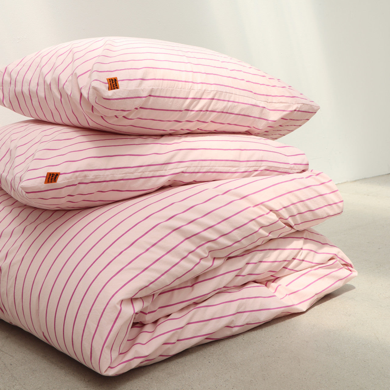 Linea pink pillow case