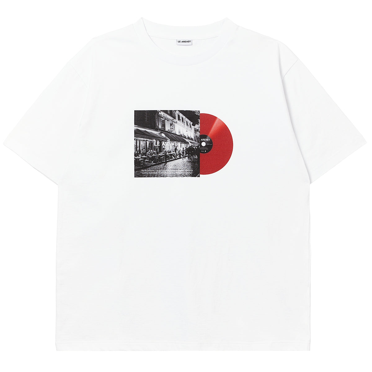 LE AREVEY LP COLLECTOR T-SHIRT WHITE / RED