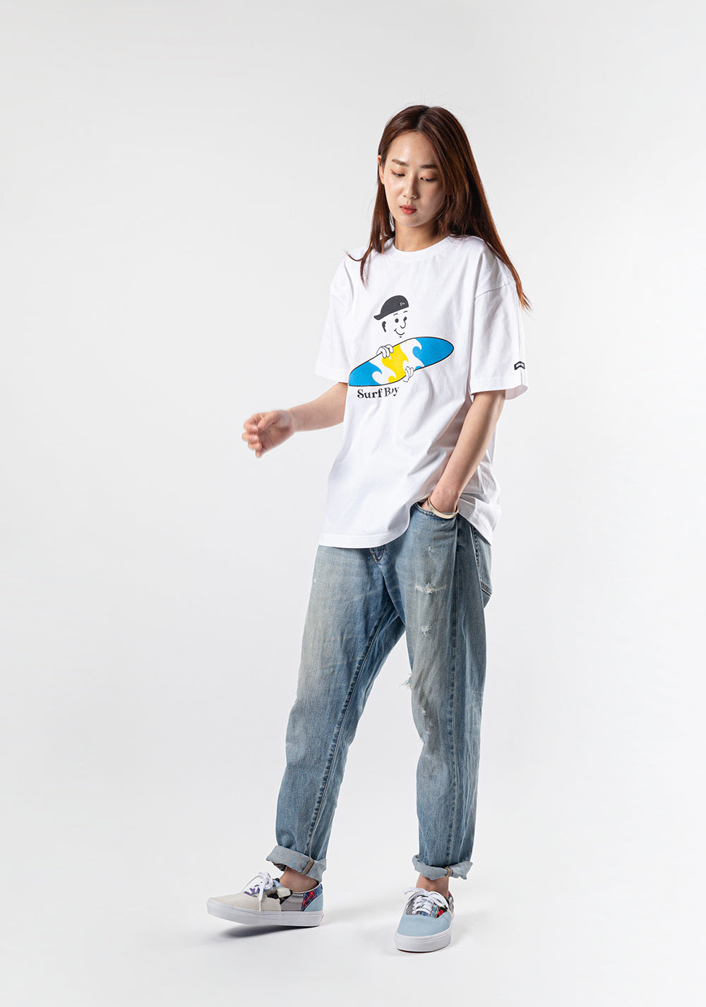 SURFBOY TEE white