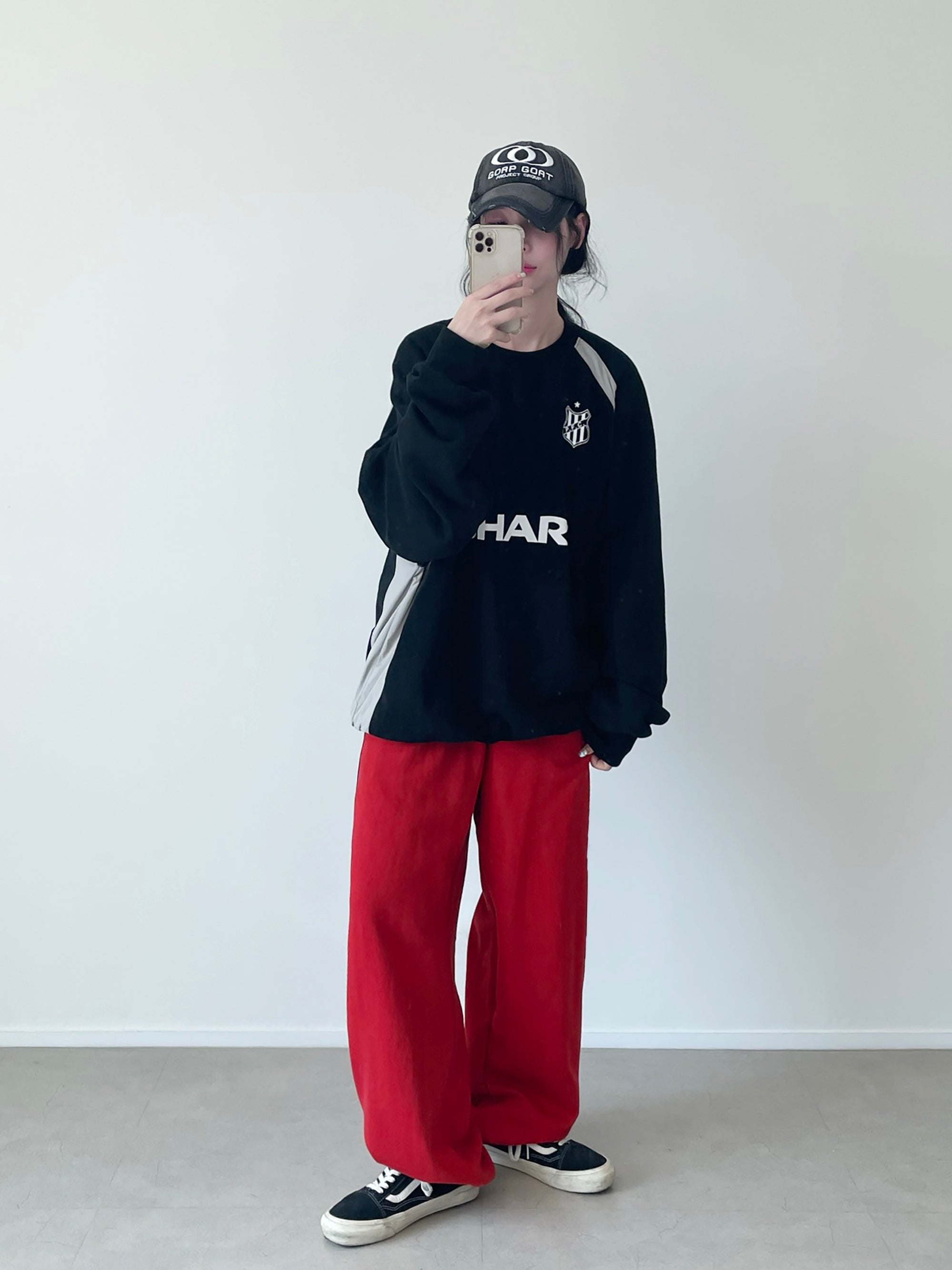 W Block overfit sweatshirt