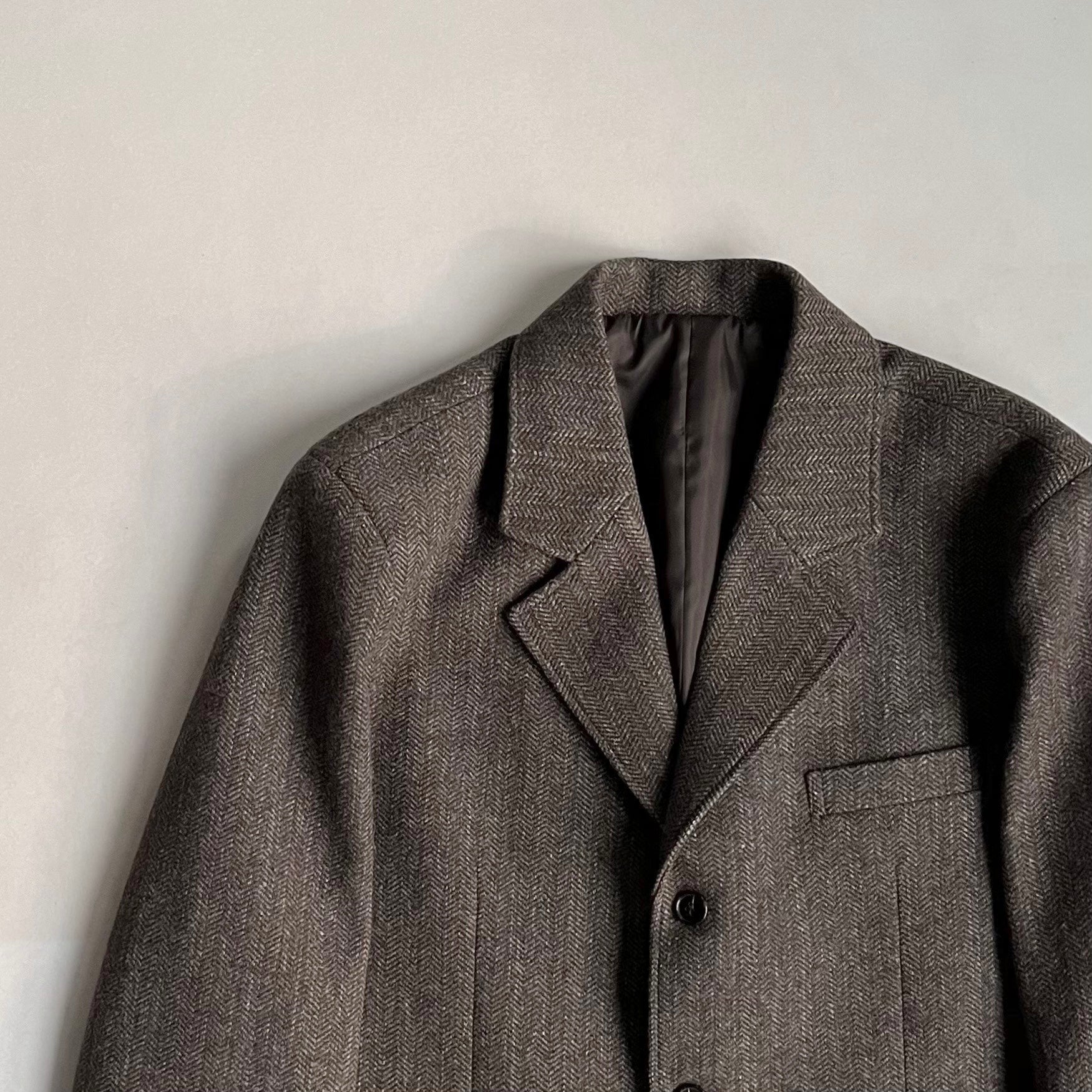 French herringbone wool blazer