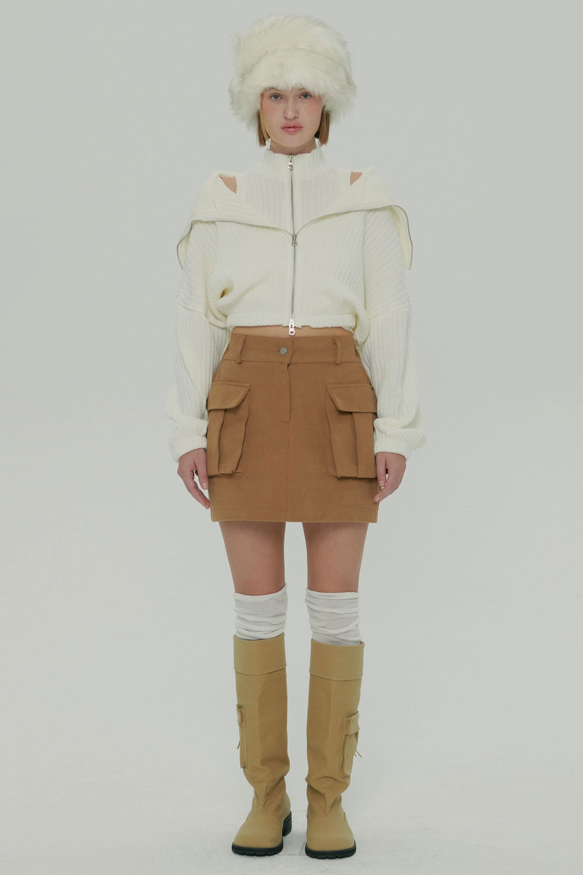 CARGO MINI SKIRT / BEGIE