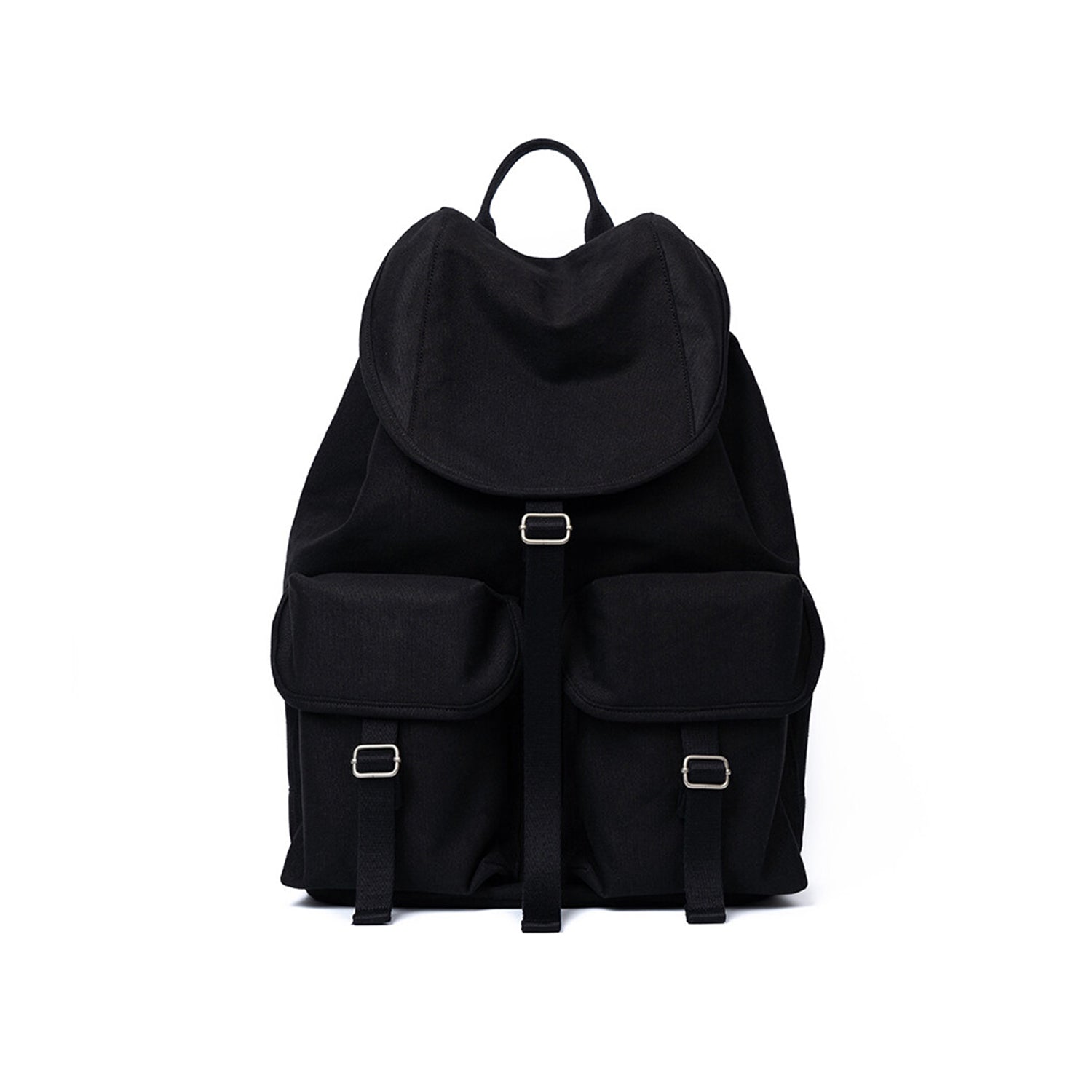 [After Pray Edition] 2-Pocket Cotton Cargo Rucksack (Black)