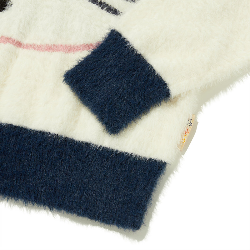 KIRSH X MISAKI KAWAI MOHAIR KNIT [WHITE]