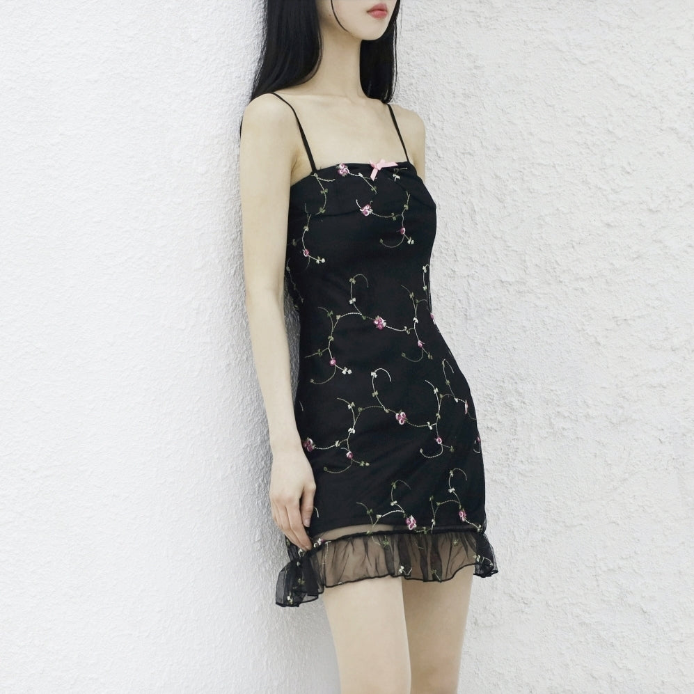 Casual Rose Sleeveless Dress