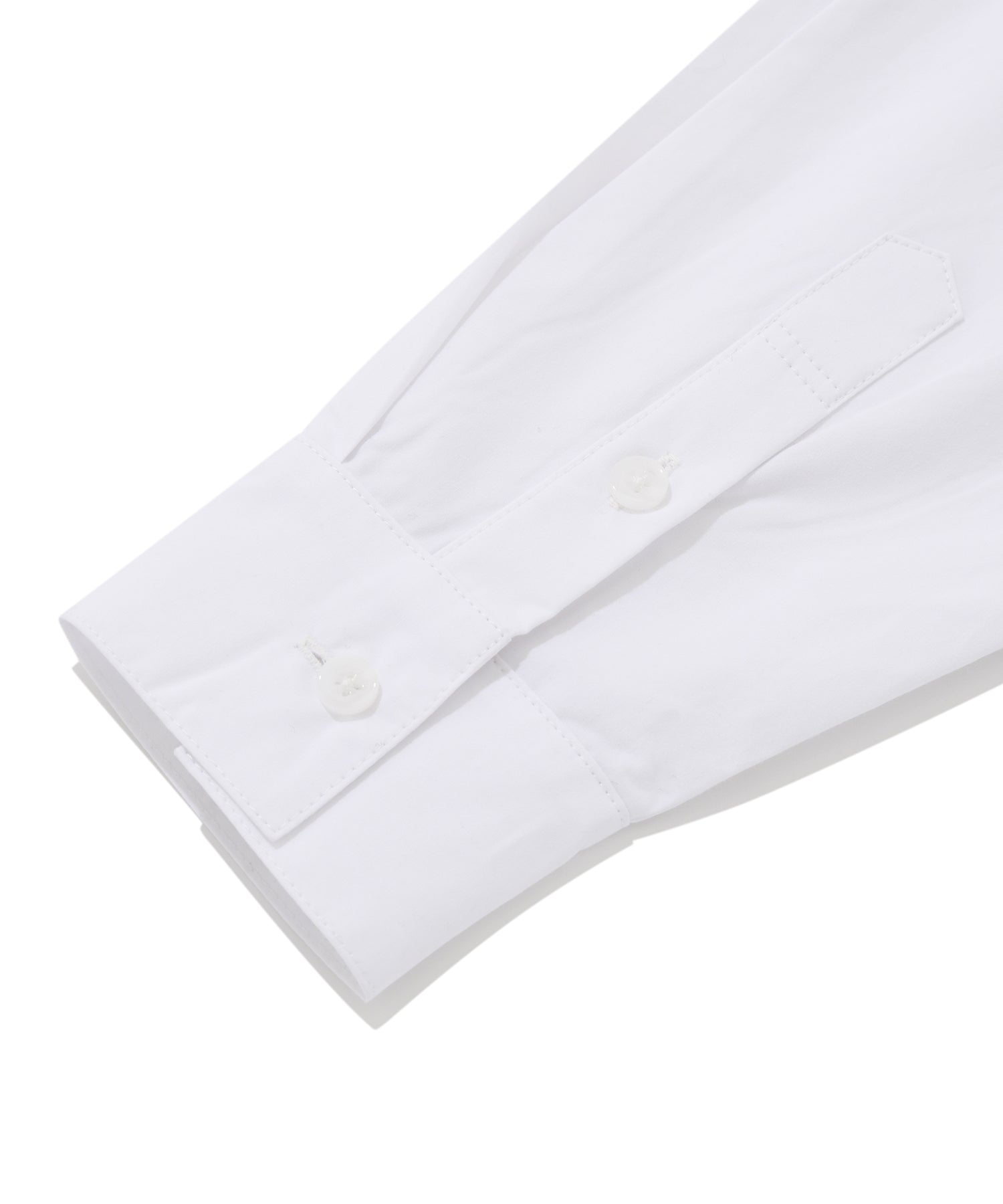 CHUCK シャープロゴクロップコットンシャツ / CHUCK SHARP LOGO CROP COTTON SHIRT (WHITE)