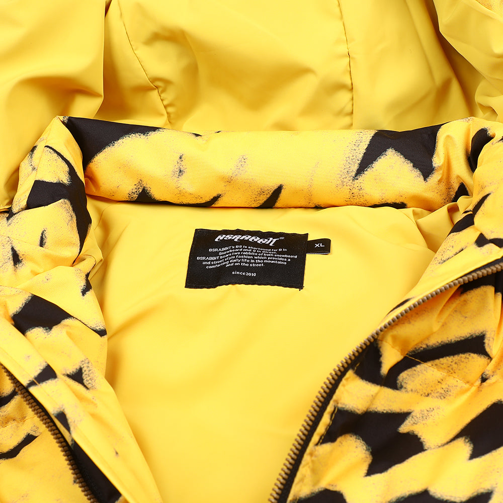 BSR2223FWJK002 SWIRLING LOGO  HOODIE WELLON PARKA YELLOW