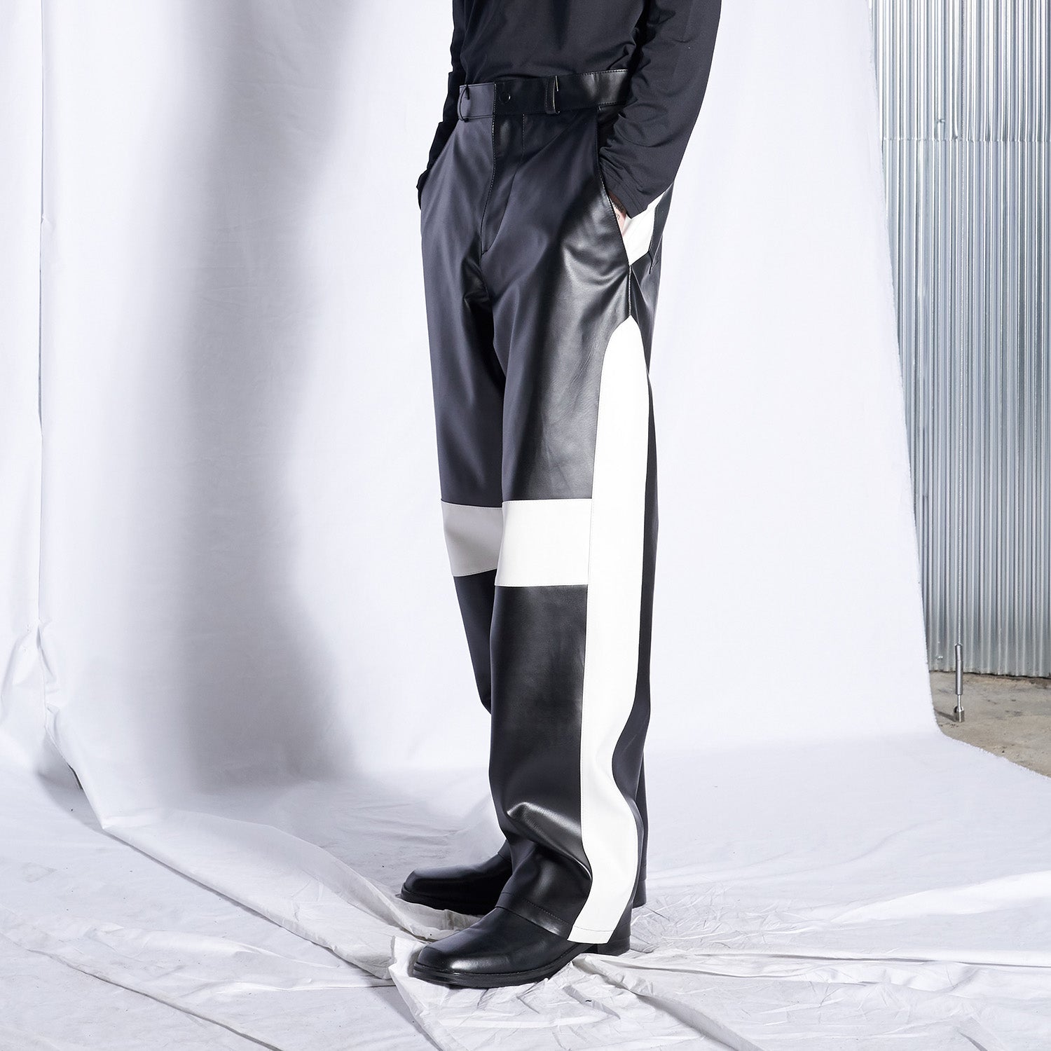 Racer Leather Pants (Black)