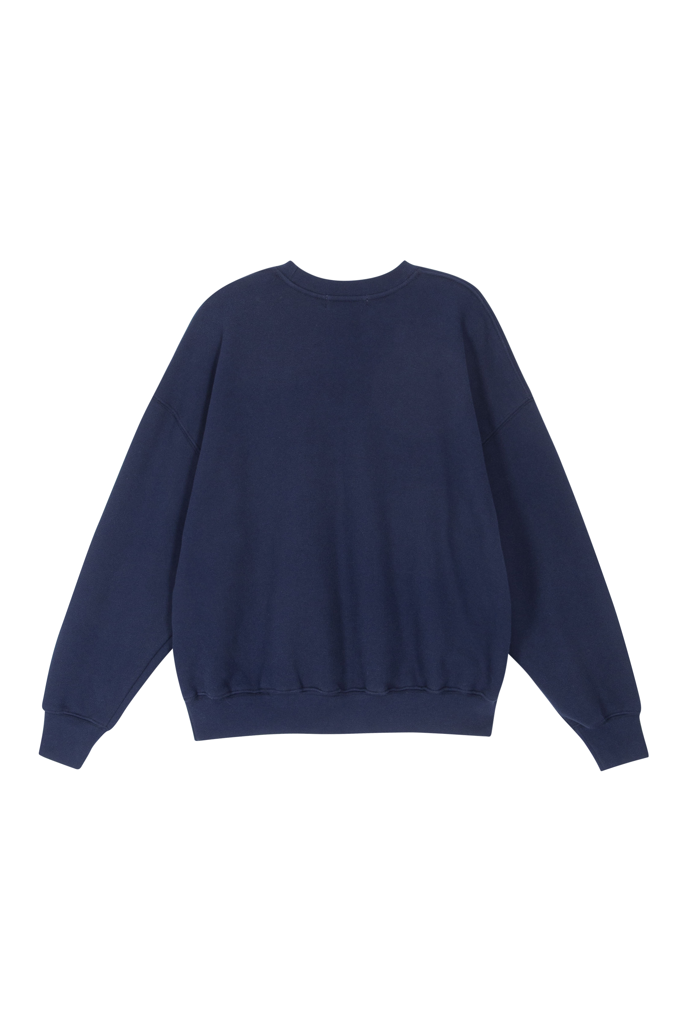 round logo sweat shirt - navy